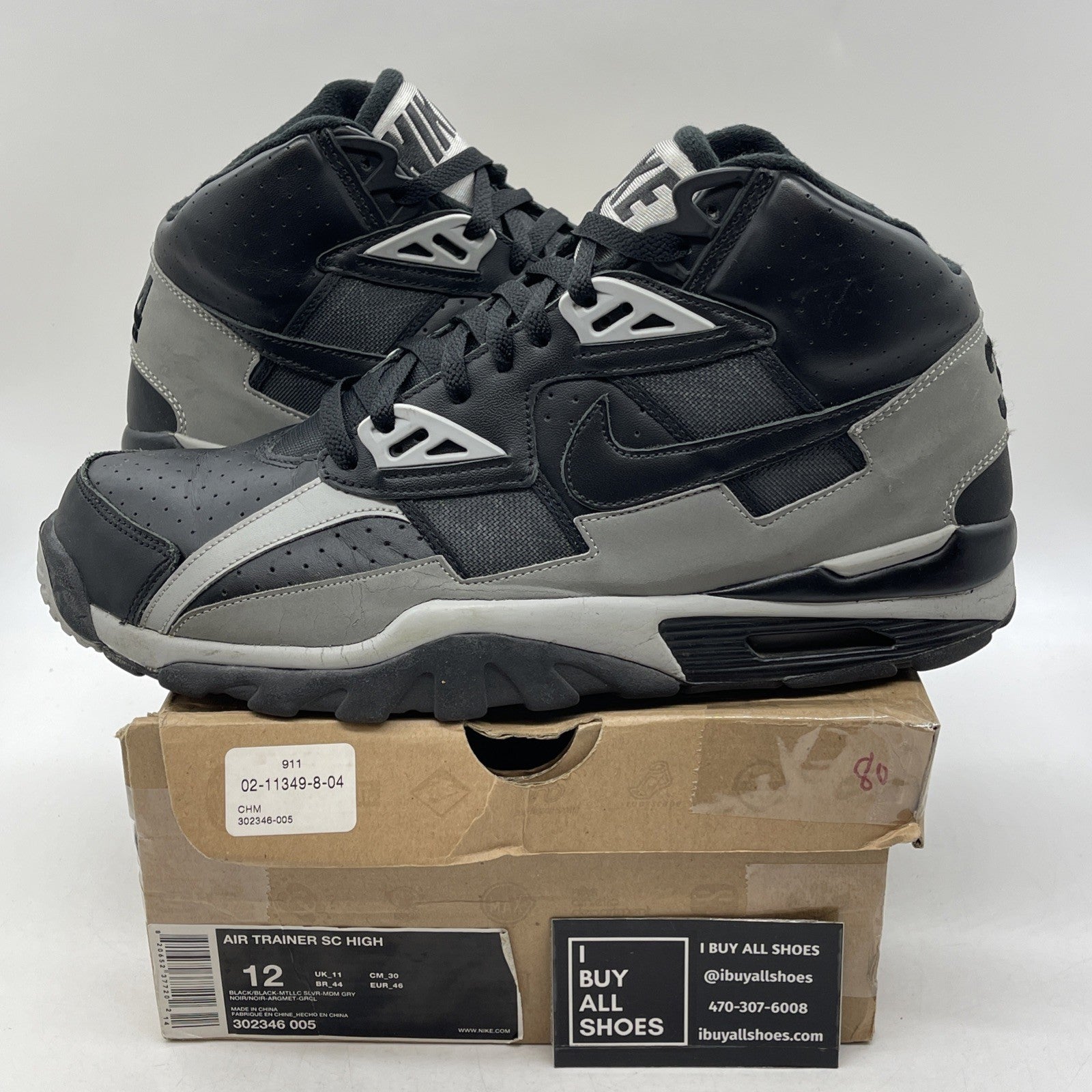 Size 12 - Nike Air Trainer Sc High Bo Jackson (302346-005)