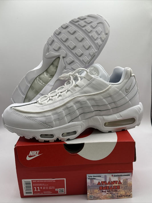 Size 11.5 - Nike Air Max 95 Triple White - CT1268-100