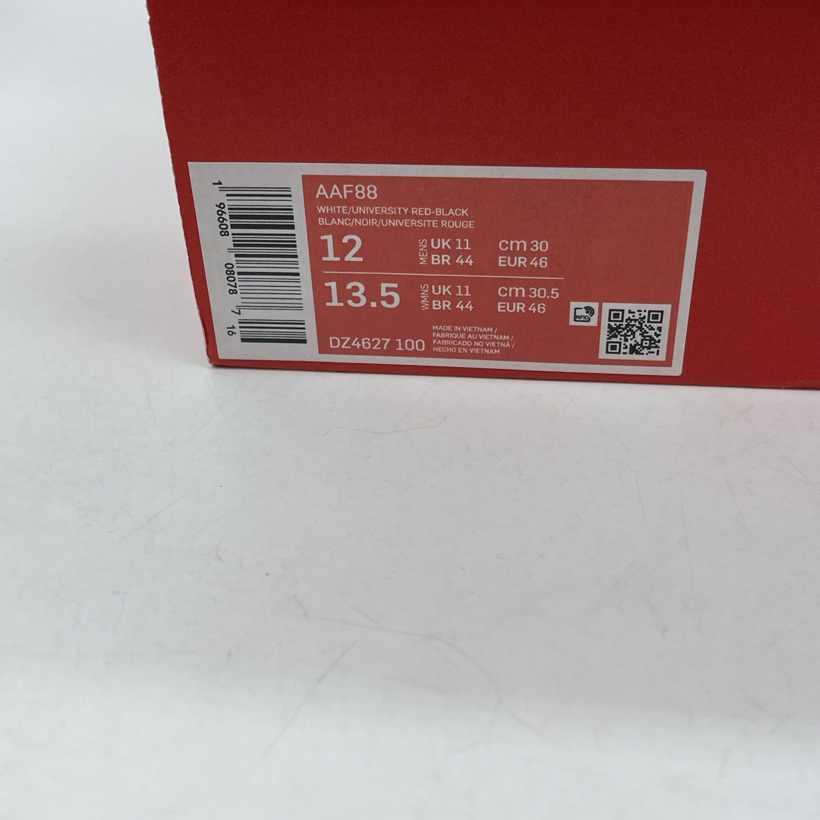Size 12 - Nike Air Alpha Force 88 2023 University Red Leather (DZ4627-100)
