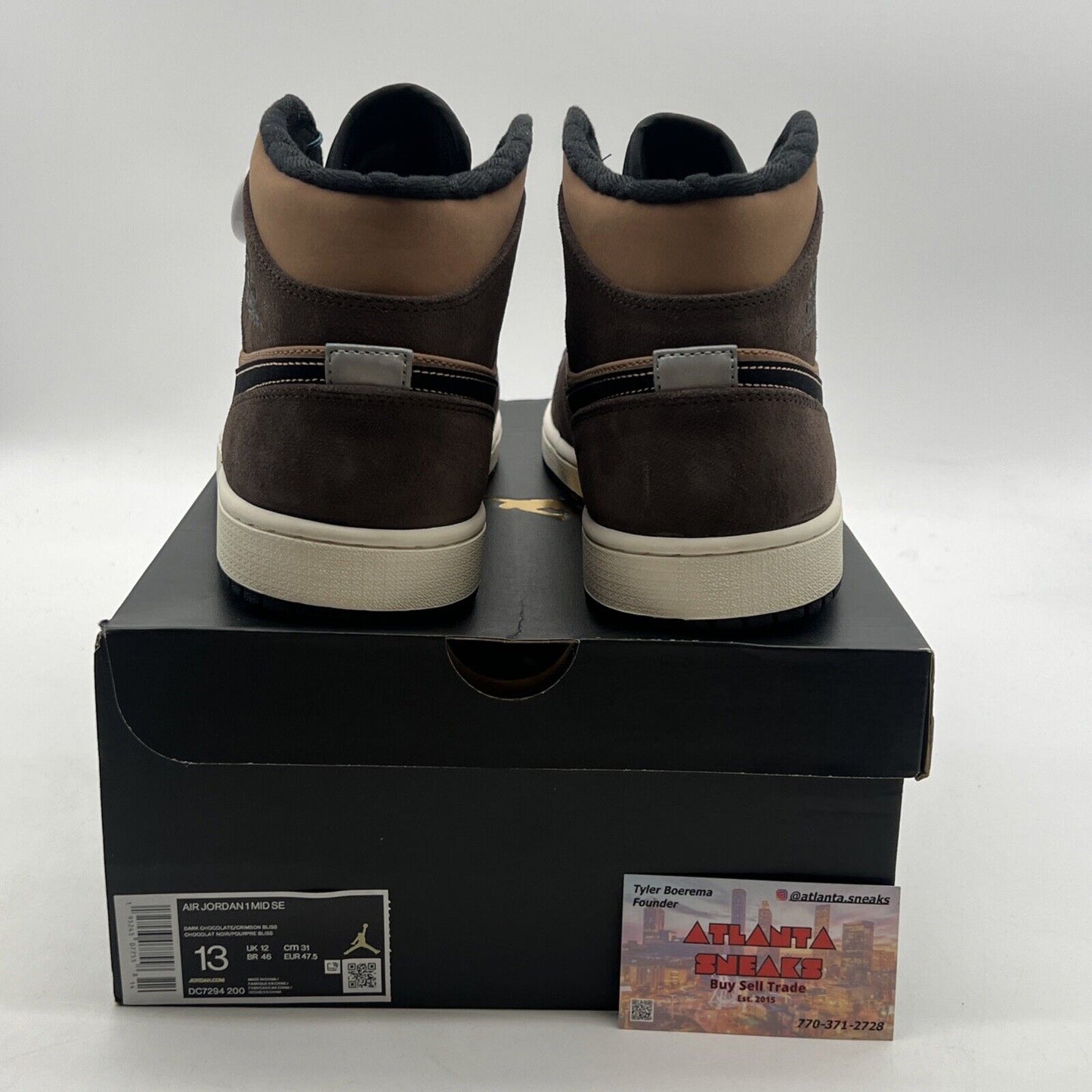 Size 13 - Air Jordan 1 Mid SE Dark Chocolate (DC7294-200)