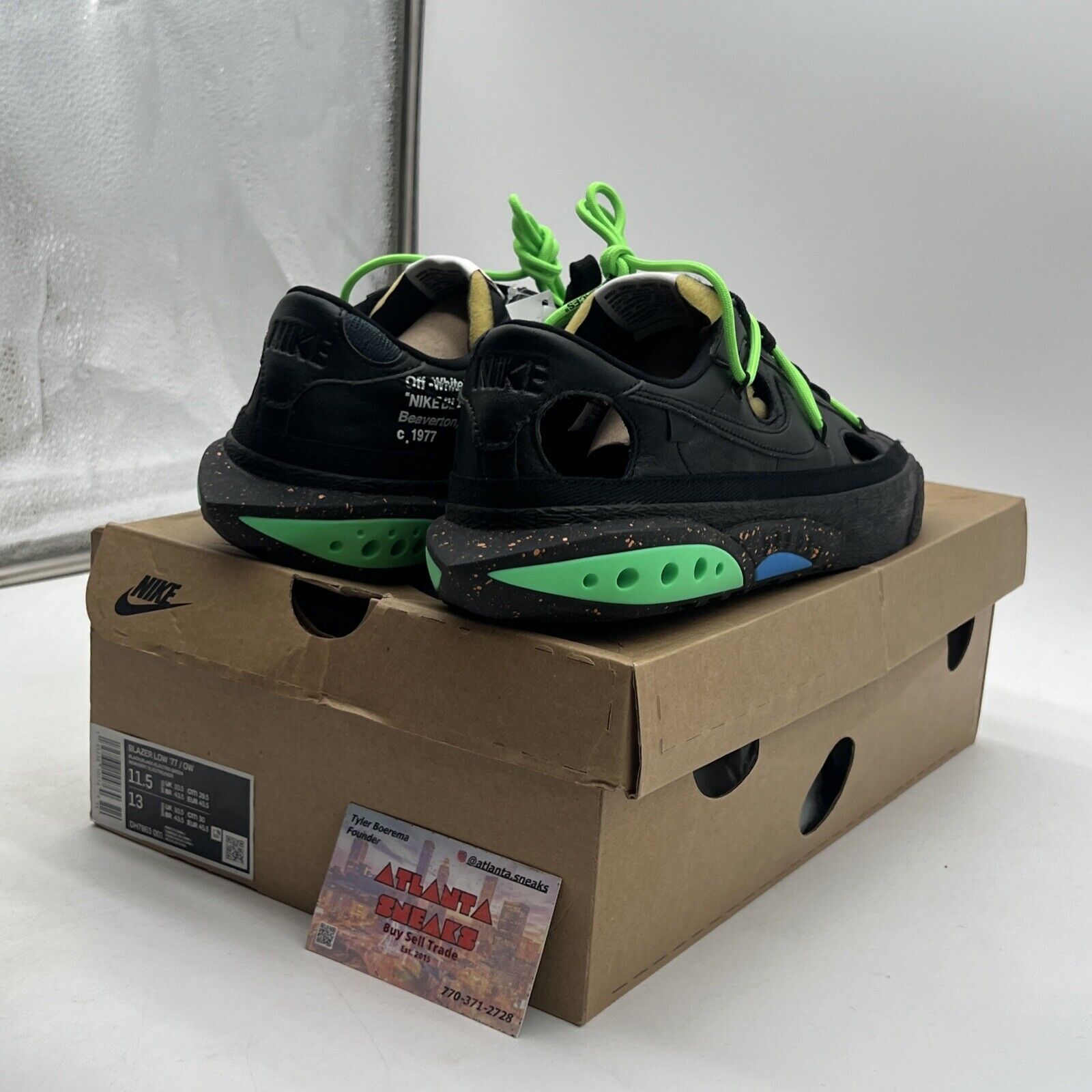 Size 11.5 - Nike Off-White x Blazer Low Black (DH7863-001)