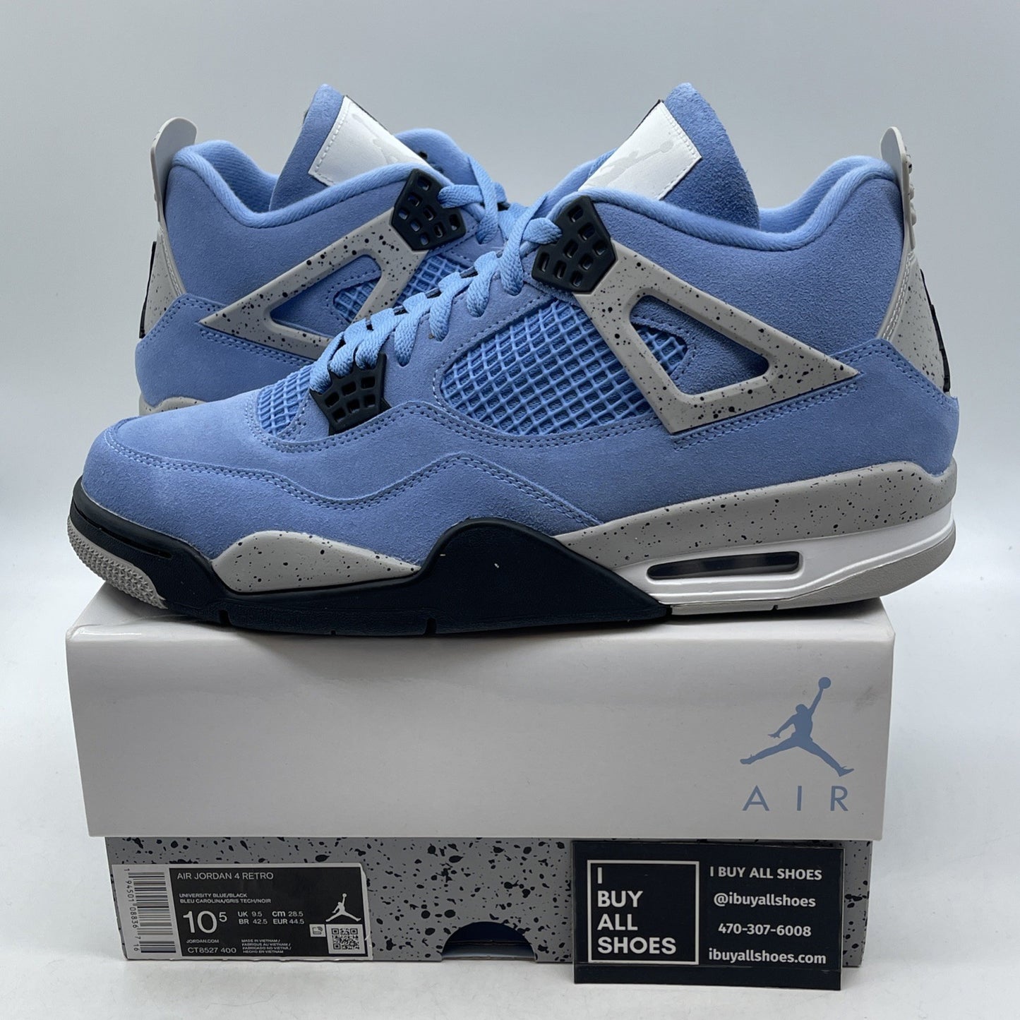 Size 10.5 - Air Jordan 4 Retro Mid University Blue (CT8527-400)