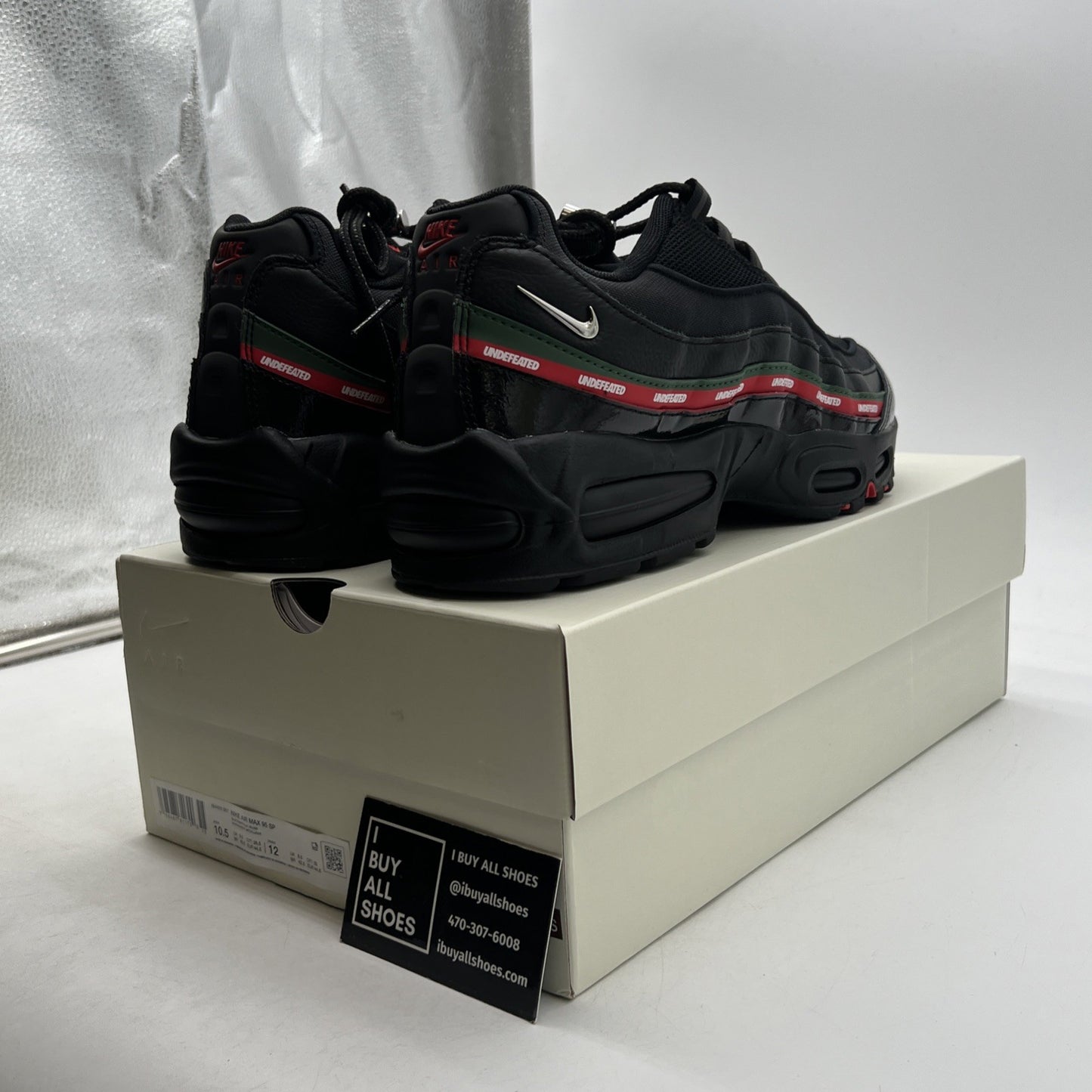 Size 10.5 - Nike Undefeated x Air Max 95 Black (IB4453-001.)