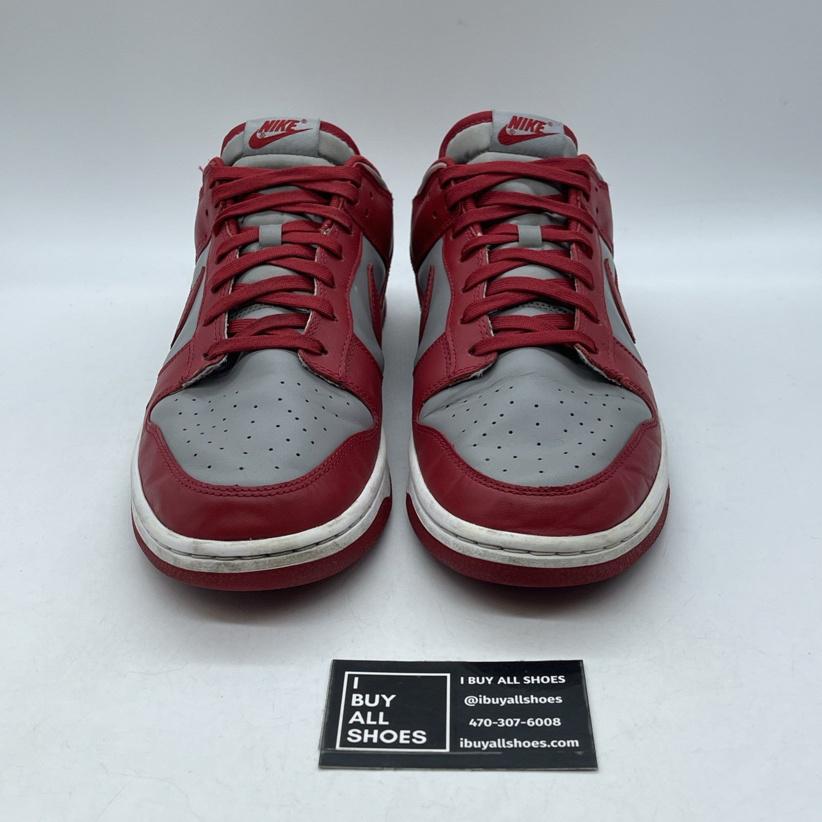 Size 13 - Nike Dunk Low SP UNLV Grey Red Leather (DD1391-002)