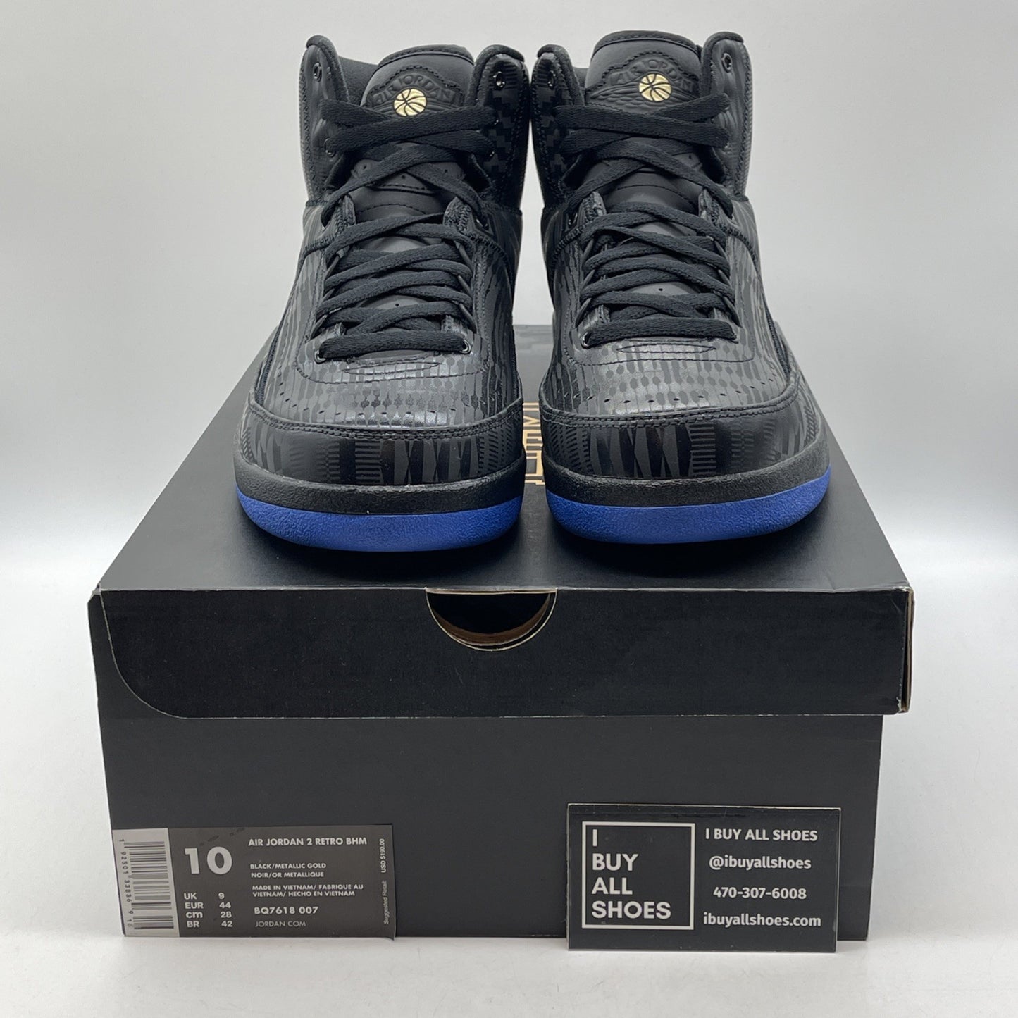 Size 10 - Air Jordan 2 Retro 2019 Black History Month Leather (BQ7618-007)
