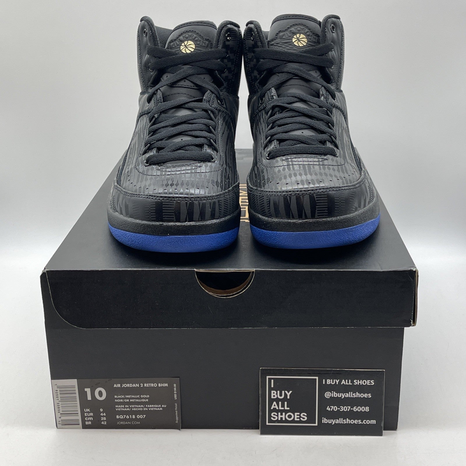 Size 10 - Air Jordan 2 Retro 2019 Black History Month Leather (BQ7618-007)