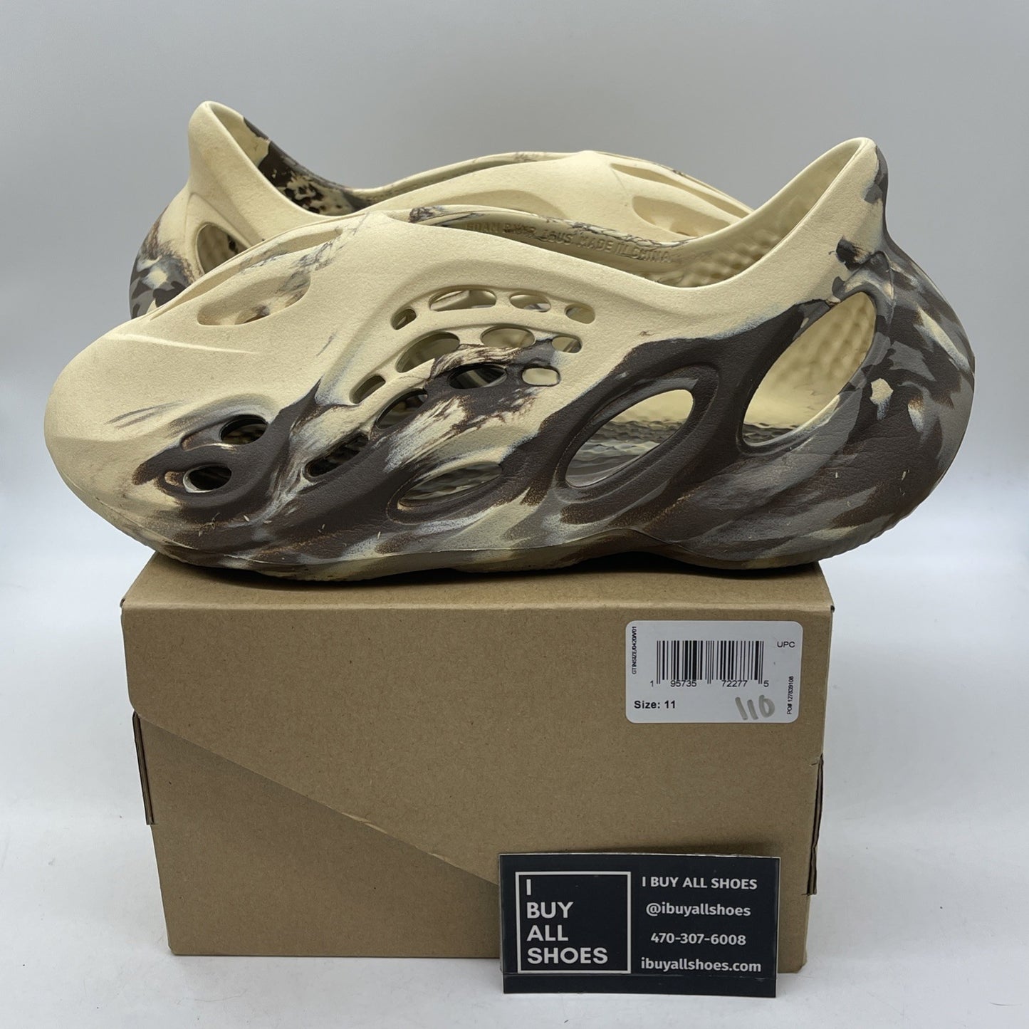Size 11 - adidas Yeezy Foam RNNR MX Cream Clay Rubber (GX8774)