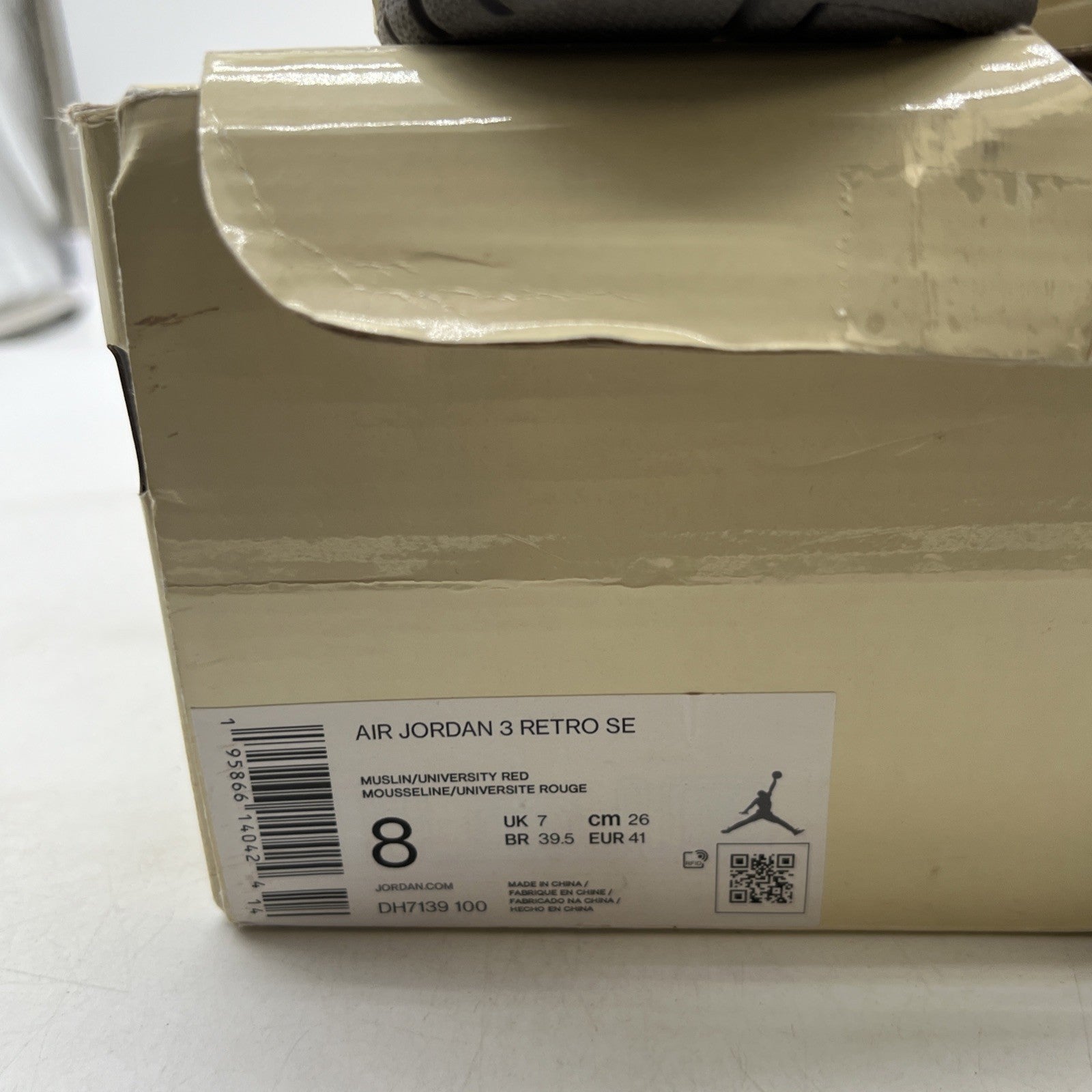 Size 8 - Air Jordan 3 Muslin (DH7139-100)