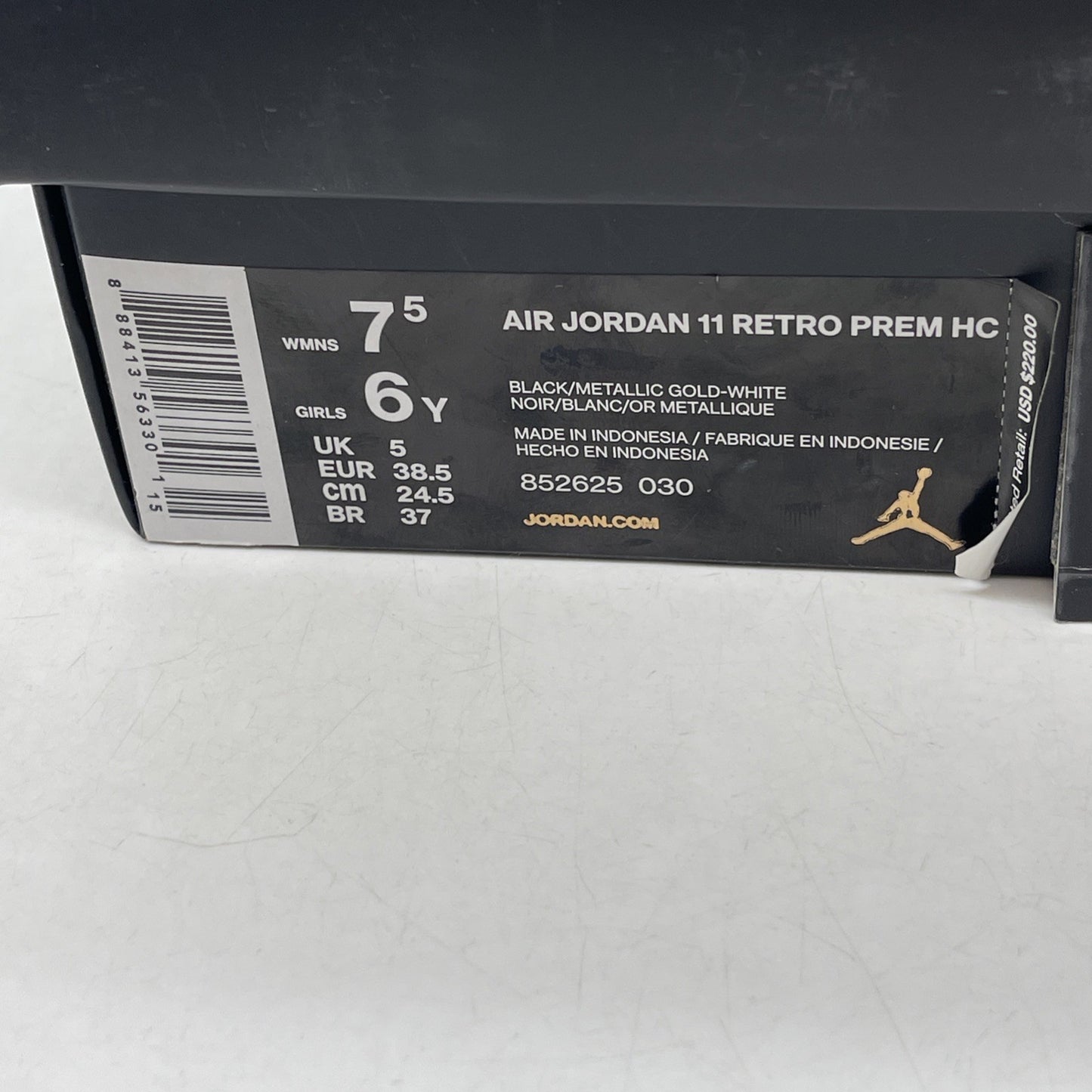 Size 6Y (GS) - Air Jordan 11 Retro Mid Jubilee / 25th Anniversary (852625-030)