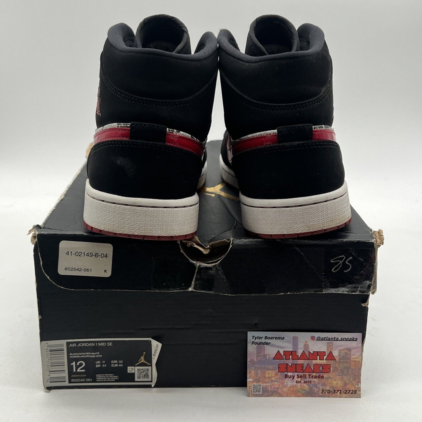 Size 12 - Air Jordan 1 SE Mid Newspaper Air Times (862542-061)