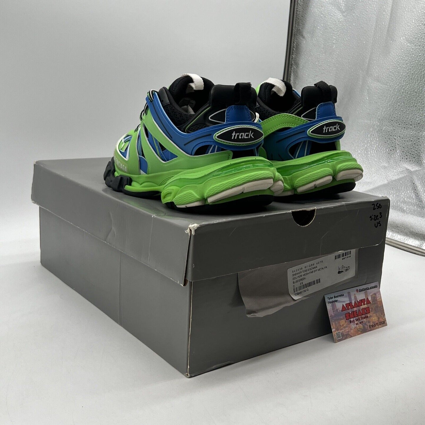 Size 5 - Balenciaga Track ' Blue, Green Black White