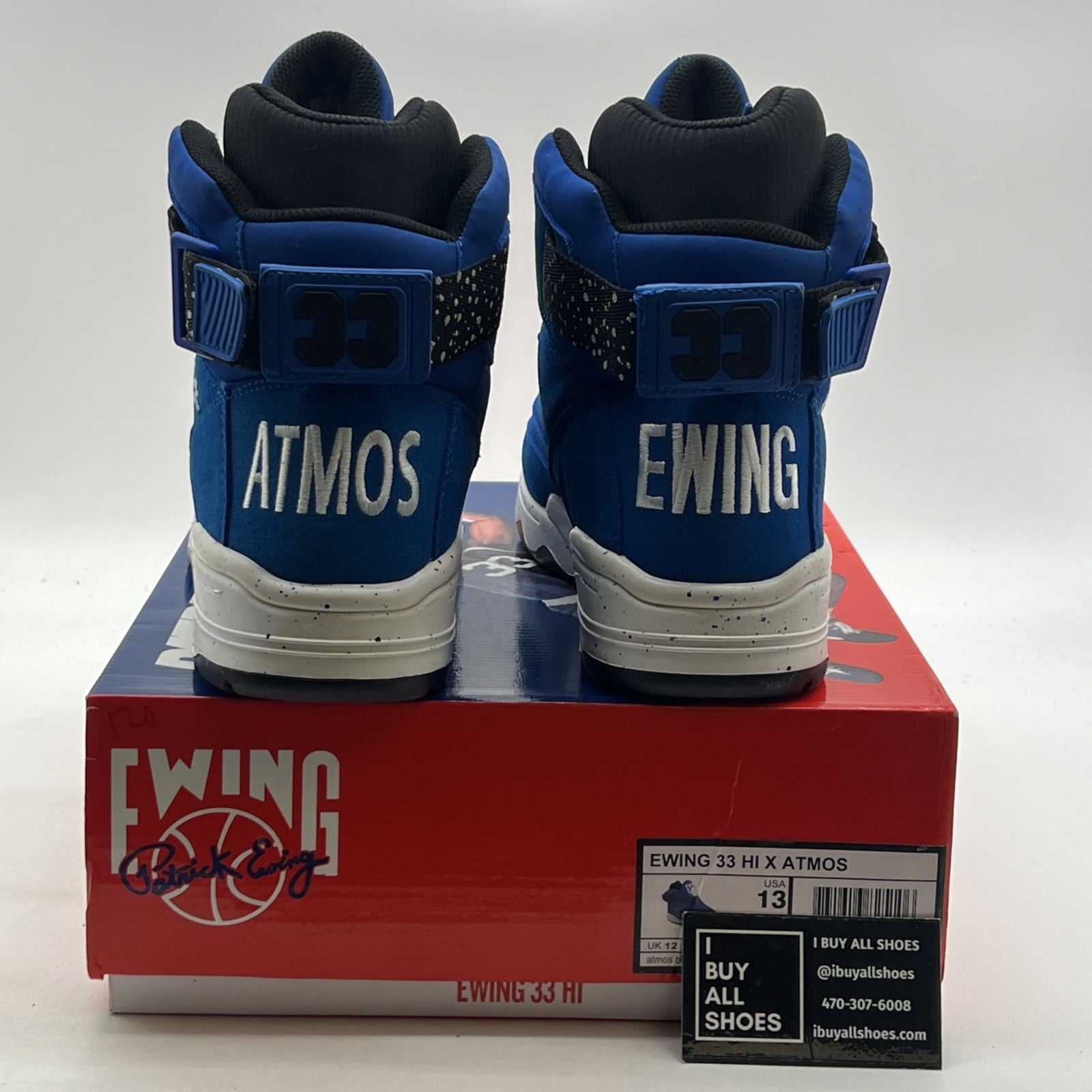 Size 13 - Ewing 33 HI x Atmos Glow In The Dark  (1EW90125-410)