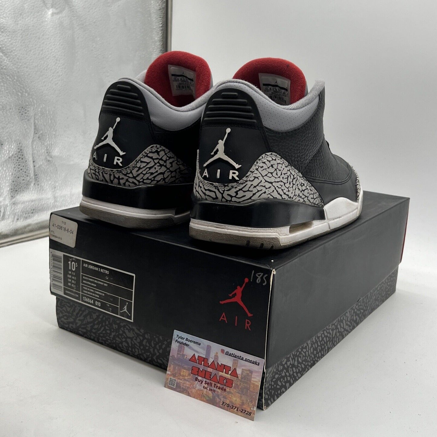 Size 10.5 - Jordan 3 Retro release 2011 (136064-010)