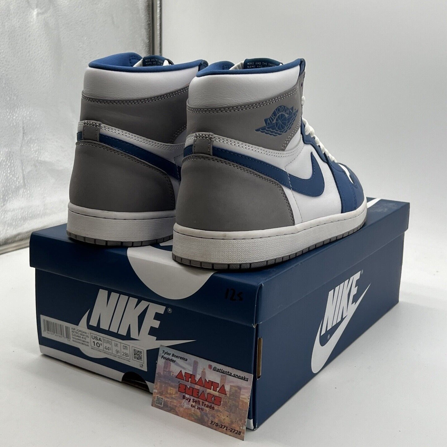 Size 10.5 - Air Jordan 1 Retro OG High True Blue (DZ5485-410)