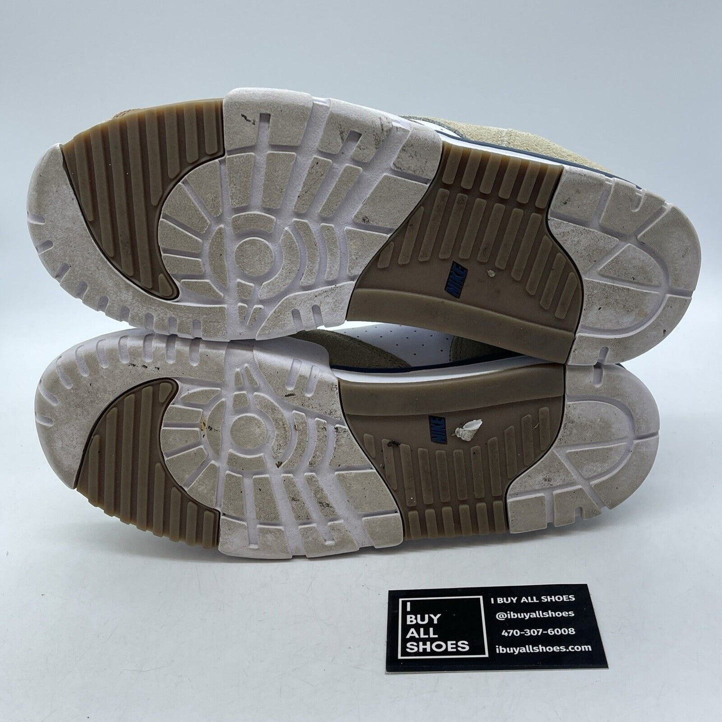 Size 10 - Nike Air Trainer 1 Mid Ale Brown White Blue Suede Leather (DM0522-200)