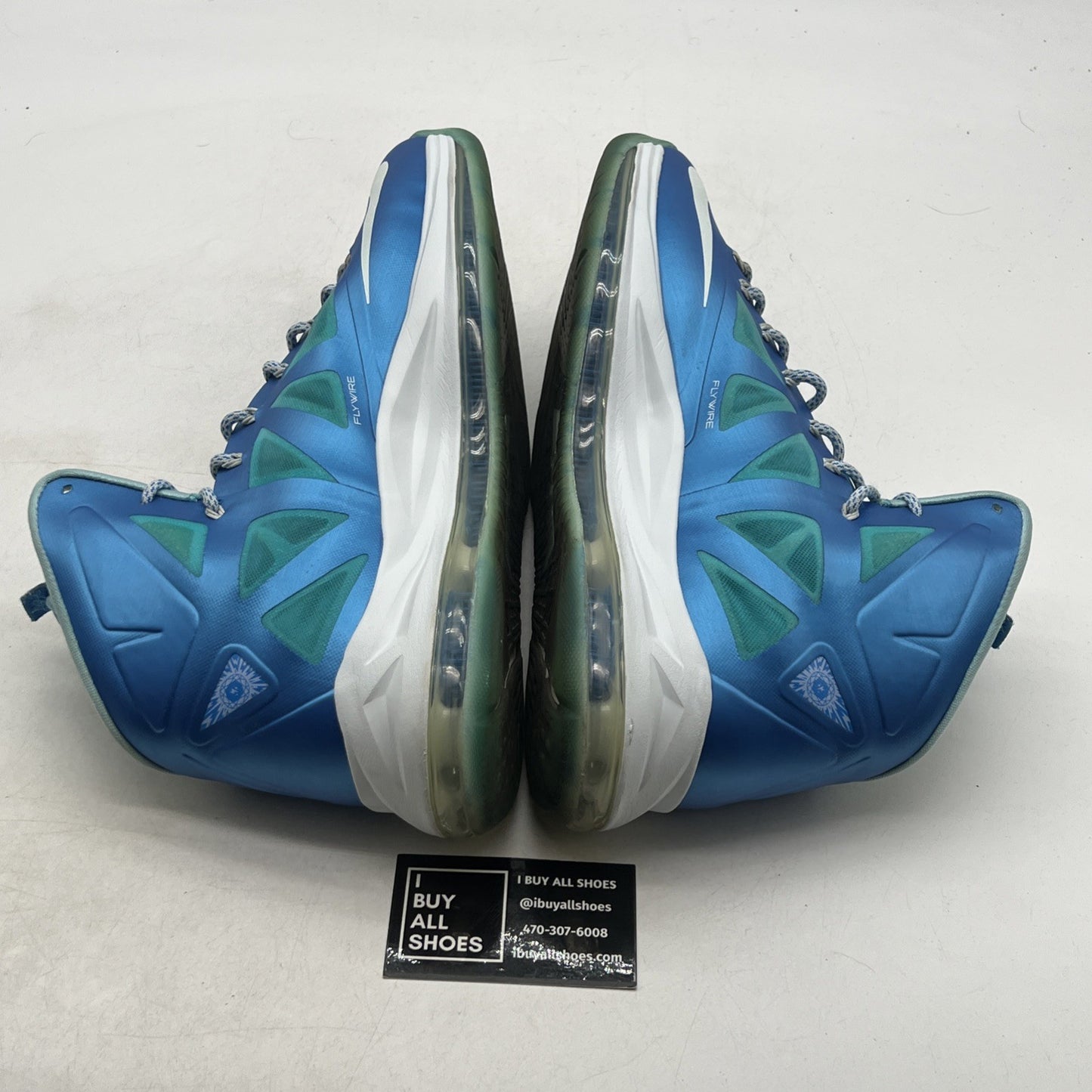 Size 13 - Nike LeBron 10+ Sport Pack Blue Diamond (542244-400)