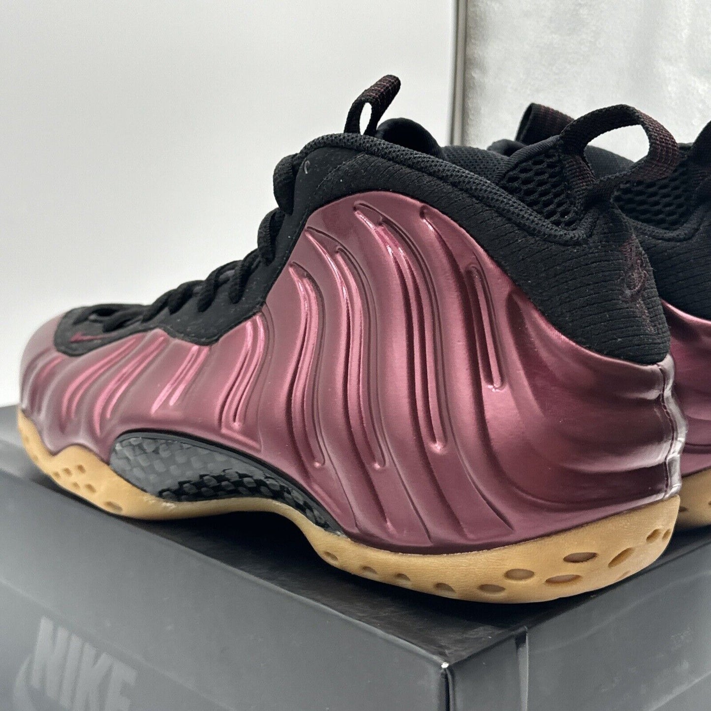 Size 9 - Nike Air Foamposite One Night Maroon 2016 Gum Soles Carbon Burgundy OG