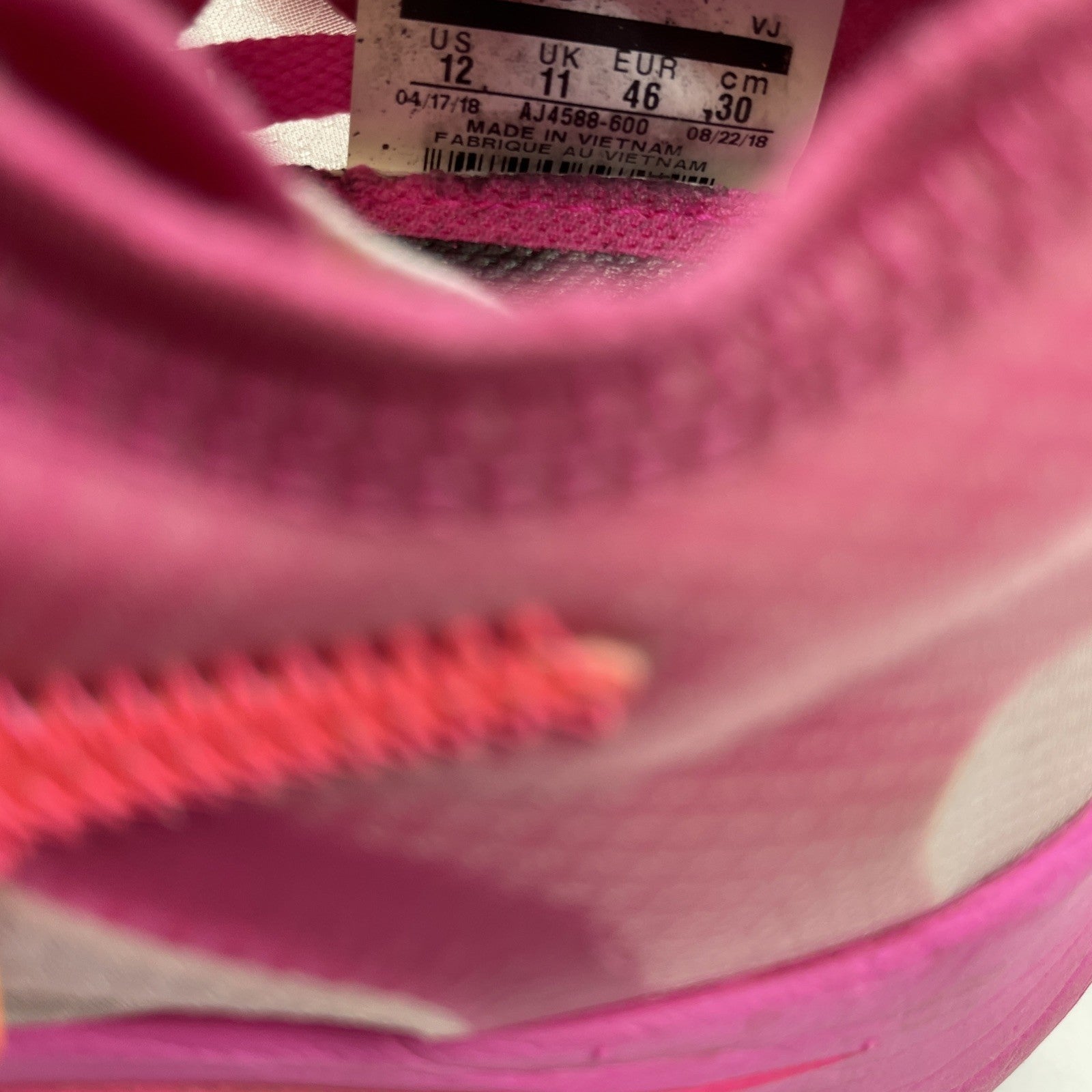 Size 12 - Nike Off-White x Zoom Fly SP Tulip Pink Leather (AJ4588-600)