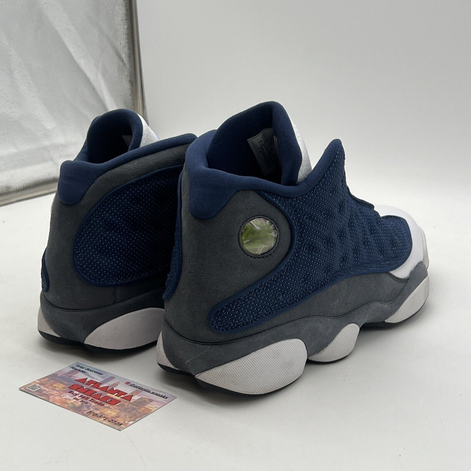 Size 11 - Jordan 13 Retro Mid Flint White Blue Grey Leather Suede (414571-404)