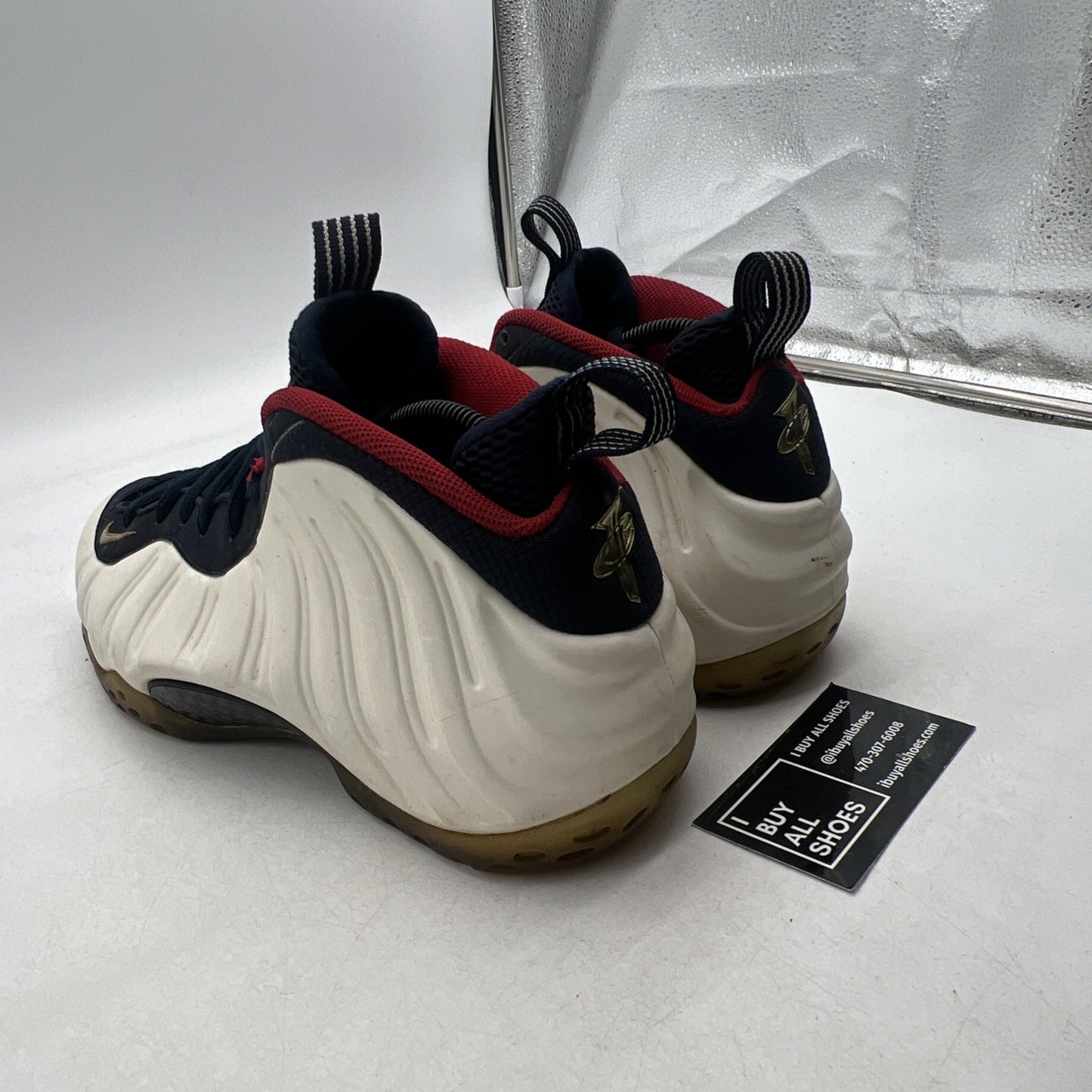 Size 9.5 - Nike Air Foamposite One PRM Olympic (575420-400)