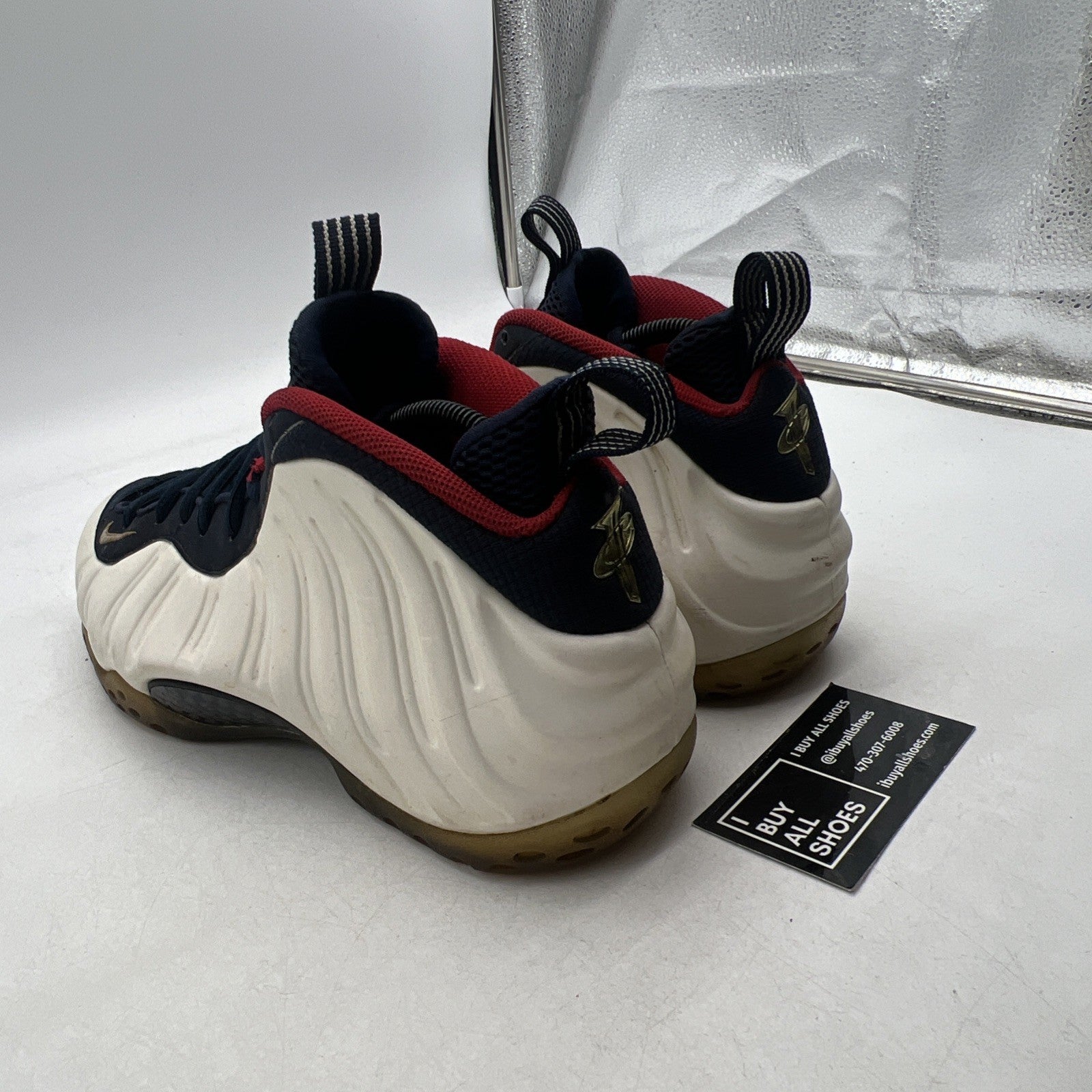 Size 9.5 - Nike Air Foamposite One PRM Olympic (575420-400)