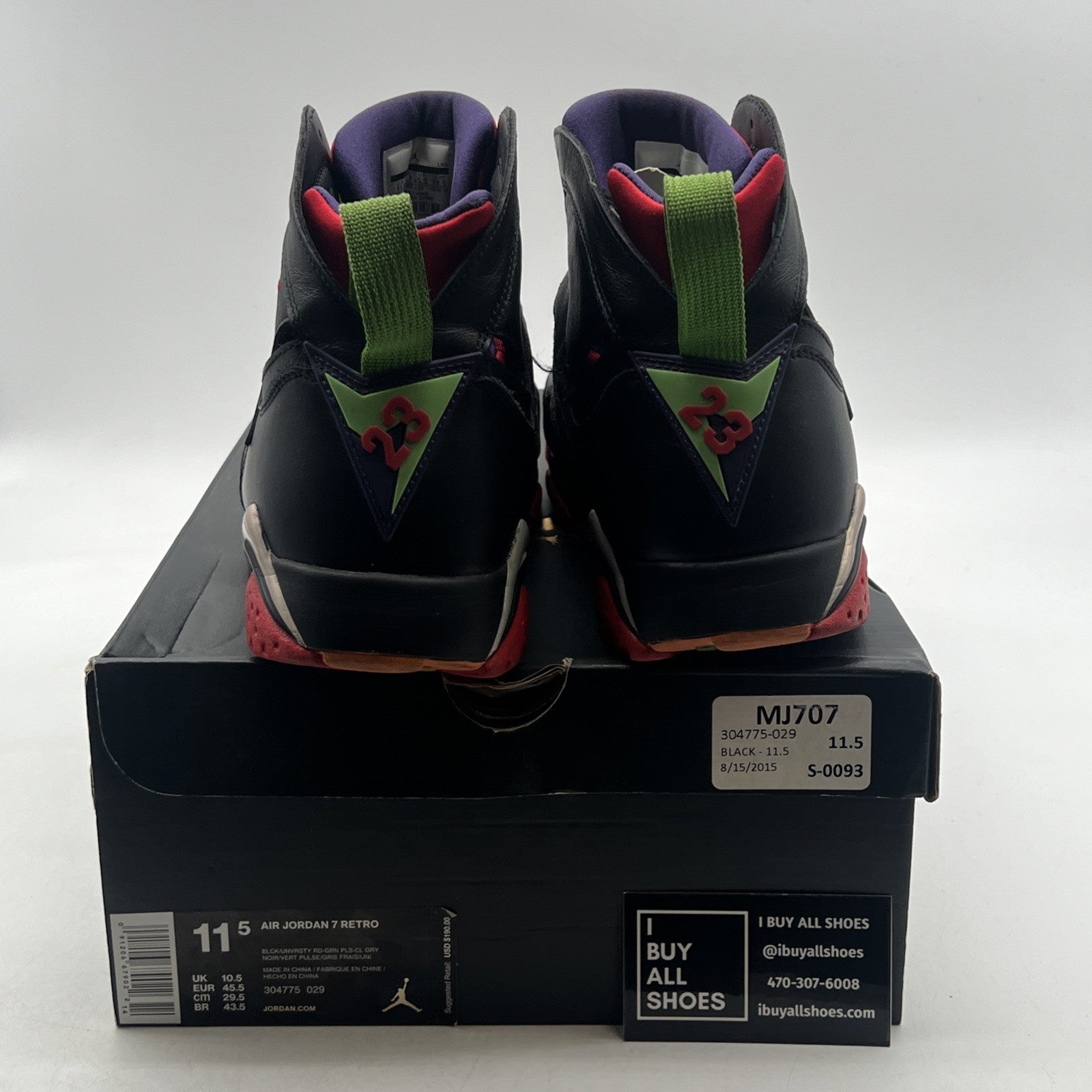 Size 11.5 - Air Jordan 7 Retro Marvin the Martian (304775-029)