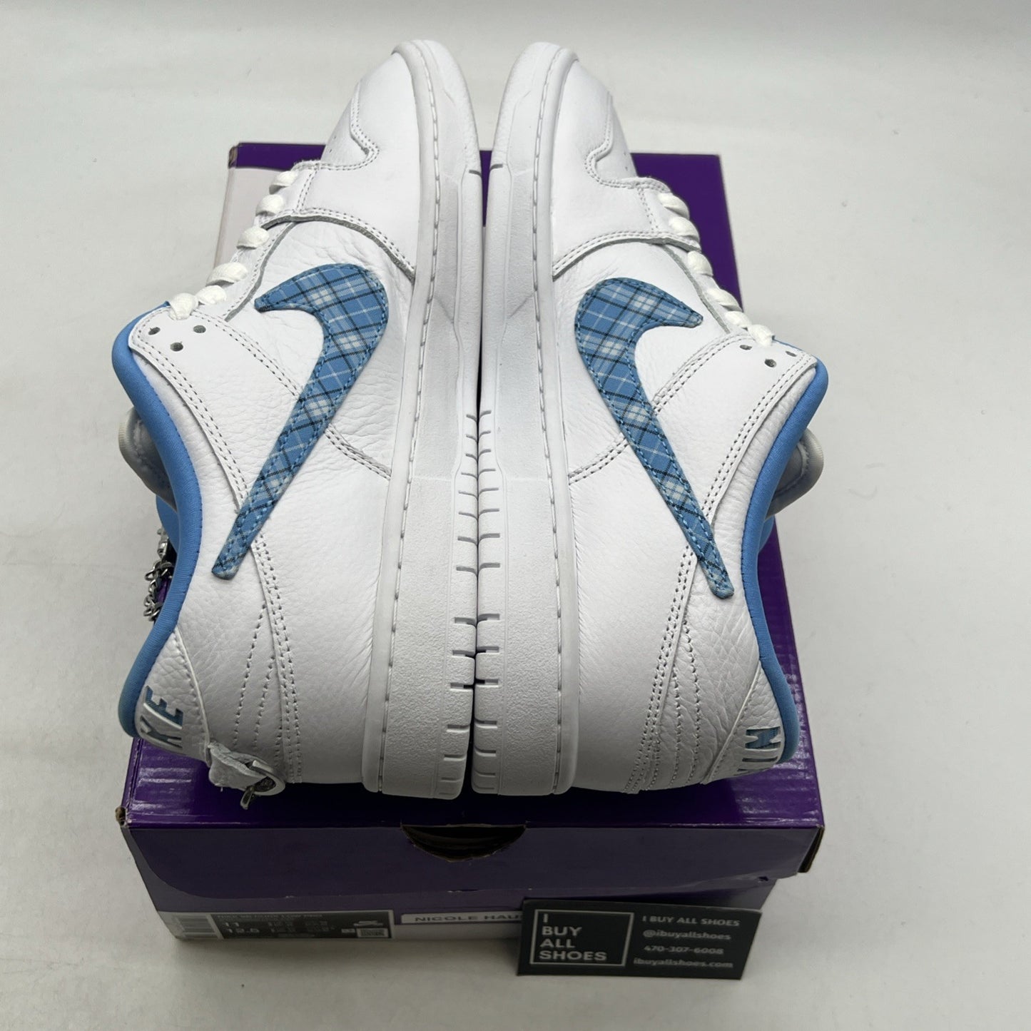 Size 11 - Nicole Hause x Nike Dunk Pro SB Low White University Blue (FZ8802-100)