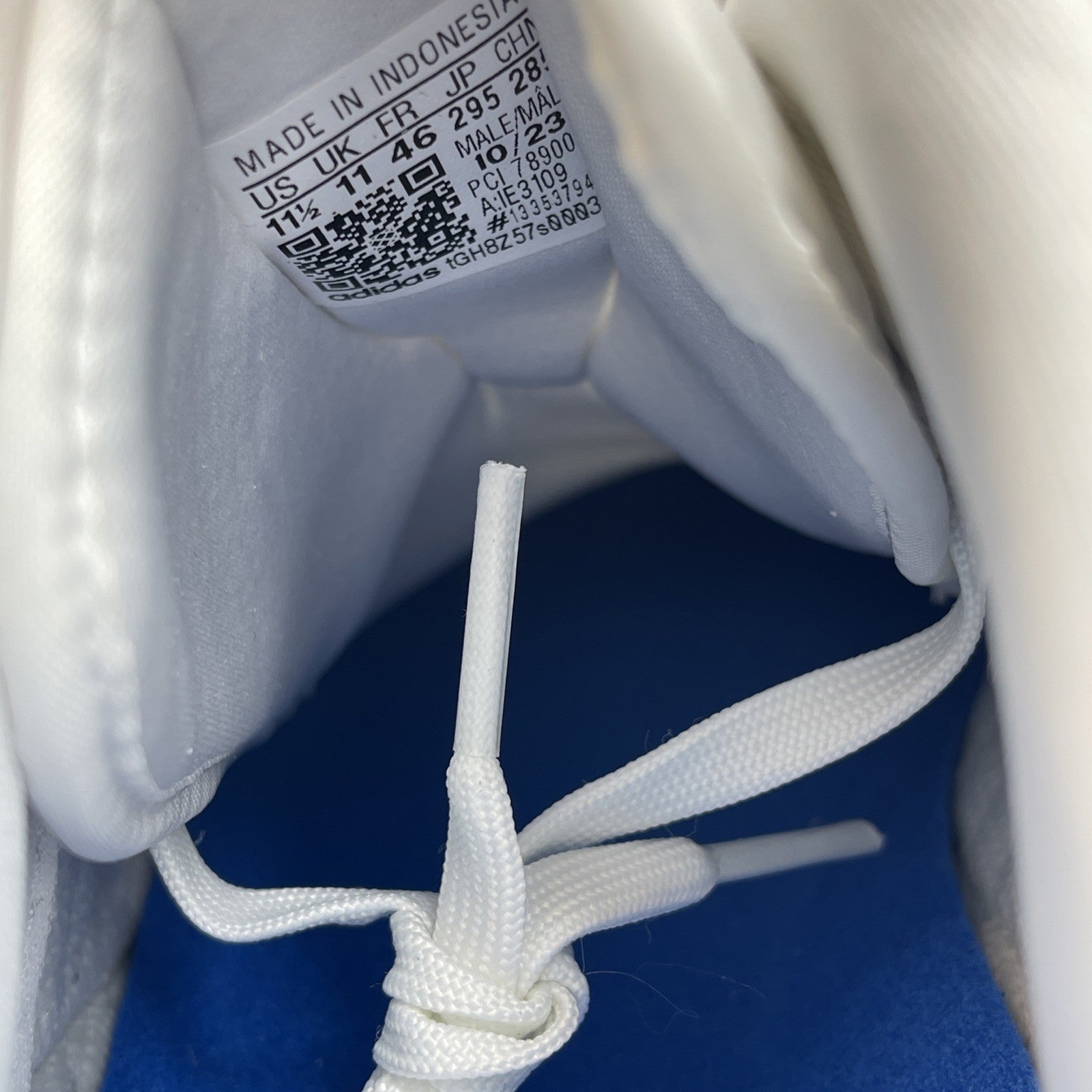 Size 11.5 - adidas Pro Shell ADV Crystal White Royal Blue Suede (IE3109)