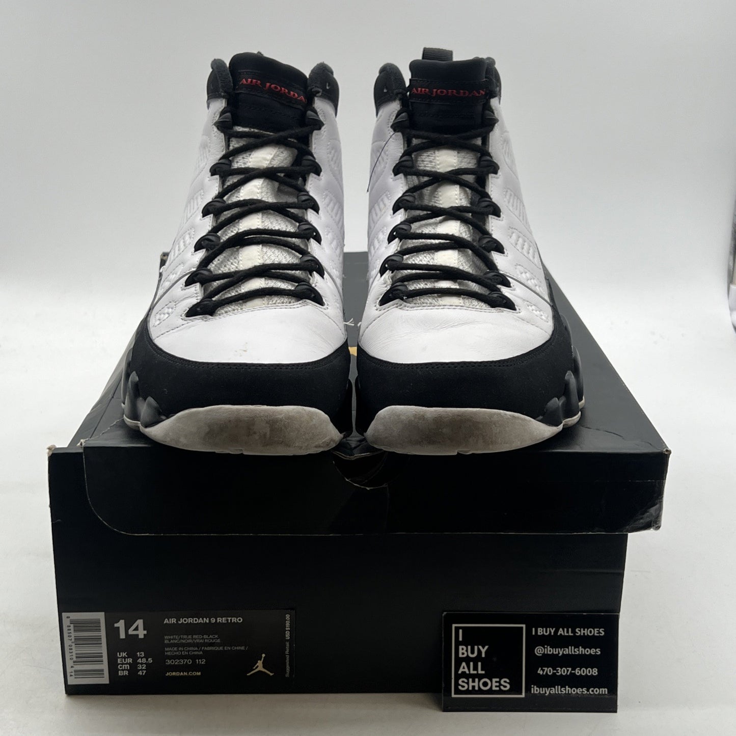 Size 14 - Air Jordan 9 Retro space jam 2016 (302370-112)