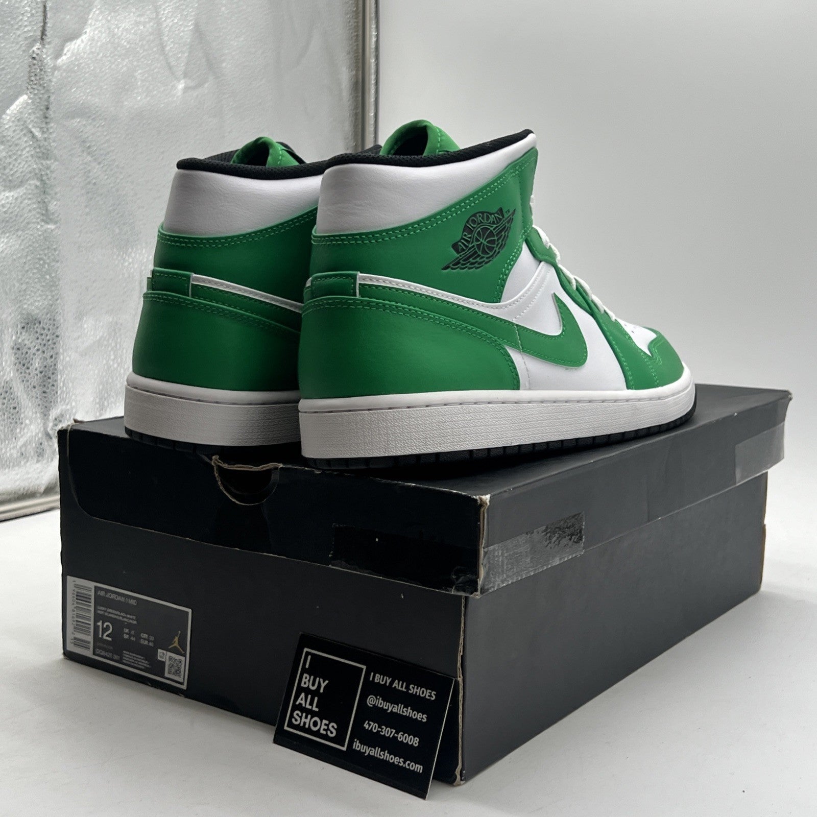 Size 12 - Air Jordan 1 Mid Lucky Green (DQ7426-301)