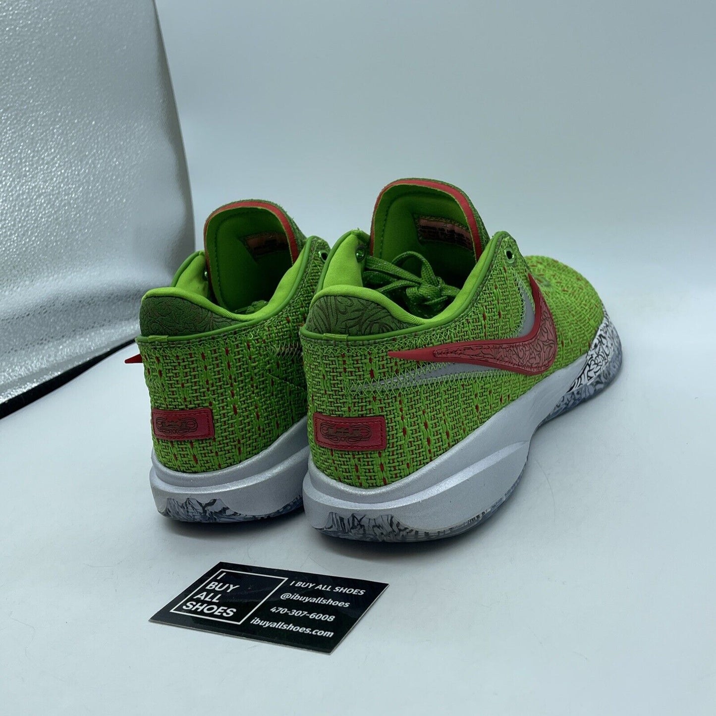 Size 11 - Nike LeBron 20 EP Stocking Stuffer Green Red Suede (FJ4956-300)