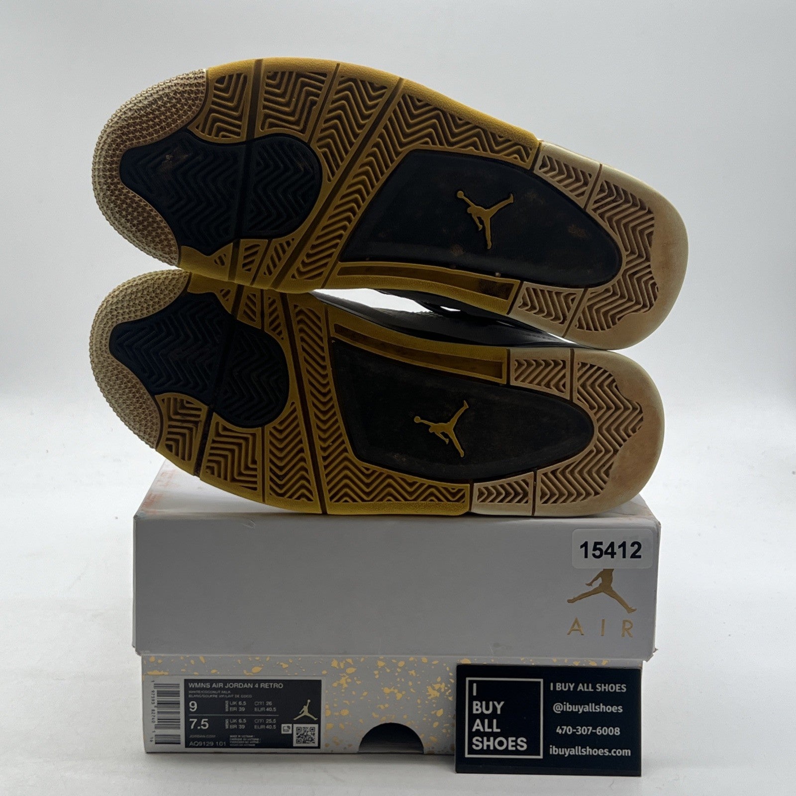 Size 9 - Air Jordan 4 Retro Vivid Sulfur W (AQ9129-101)