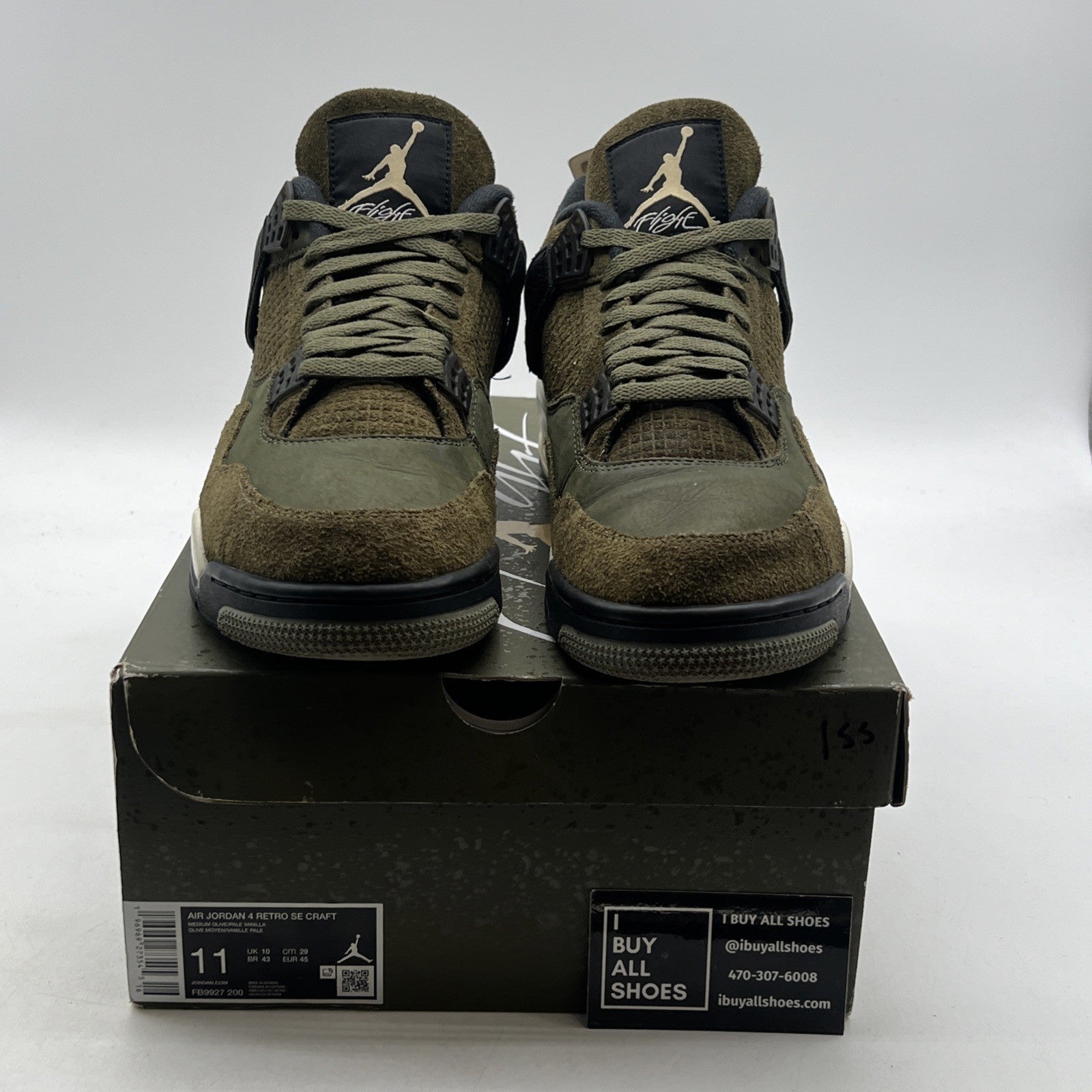 Size 11 - Air Jordan 4 SE Retro Low Craft - Olive (FB9927-200)