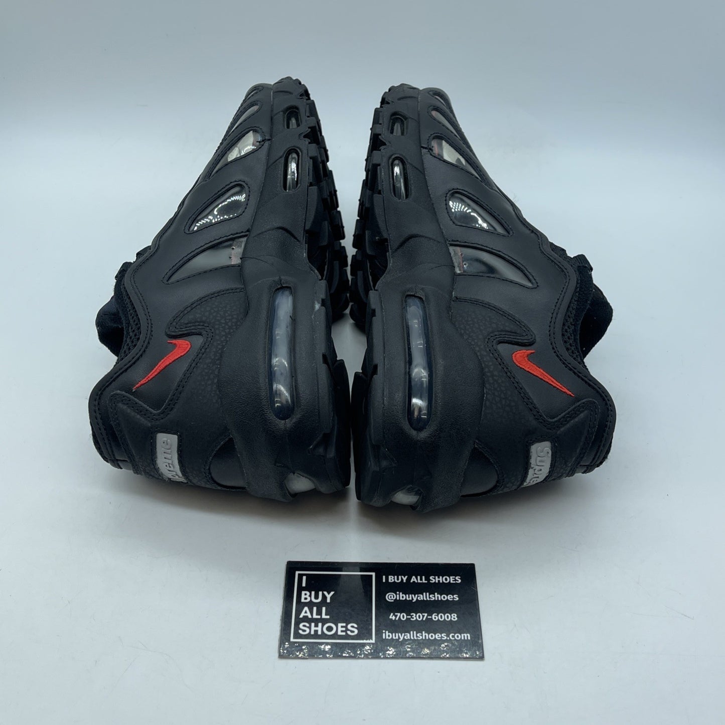 Size 9 - Nike Supreme x Air Max 96 Black Suede Leather (CV7652-002)