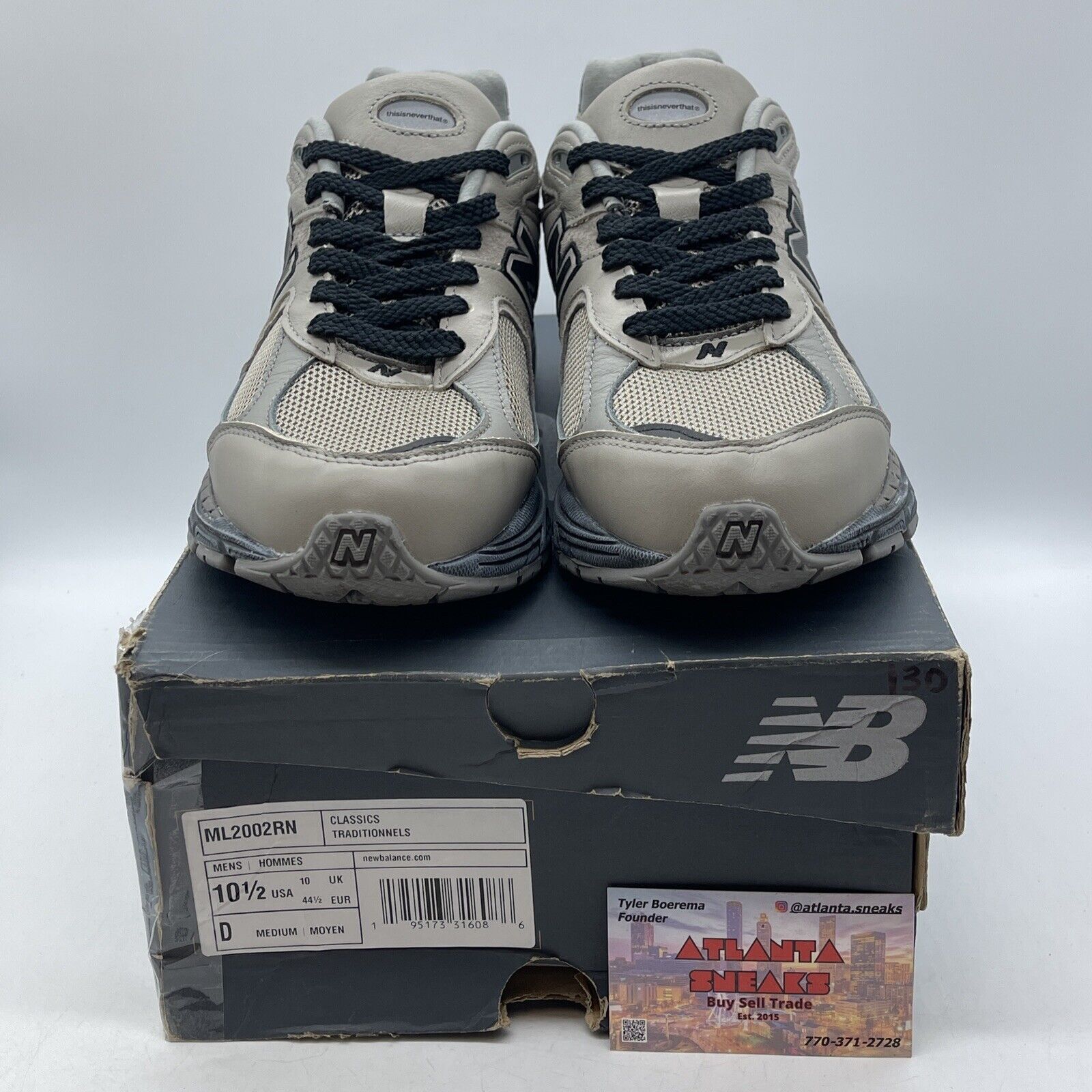 Size 10.5 - New Balance thisisneverthat x 2002R Brown Suede Leather (ML2002RN)