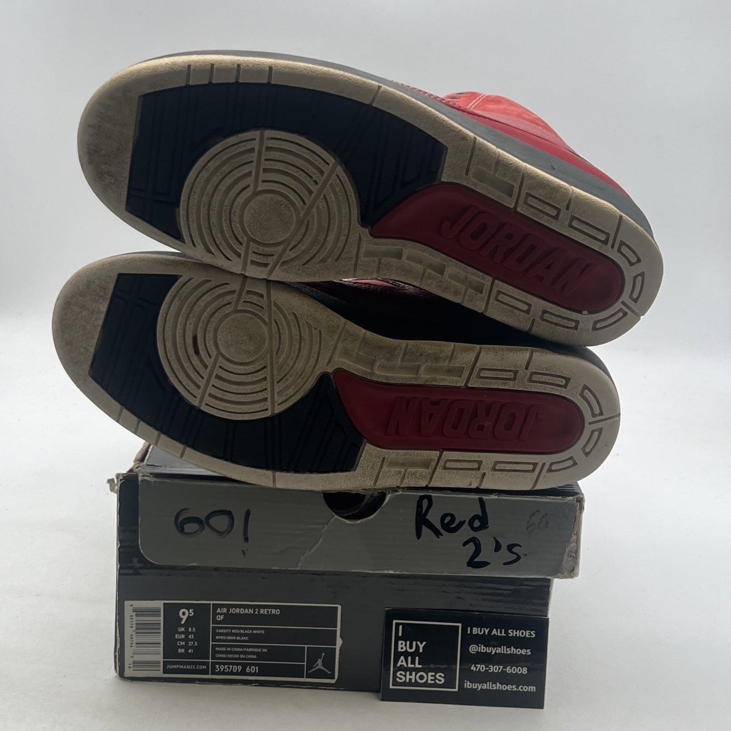 Size 9.5 - Air Jordan 2 Retro QF Candy Red (395709-601)