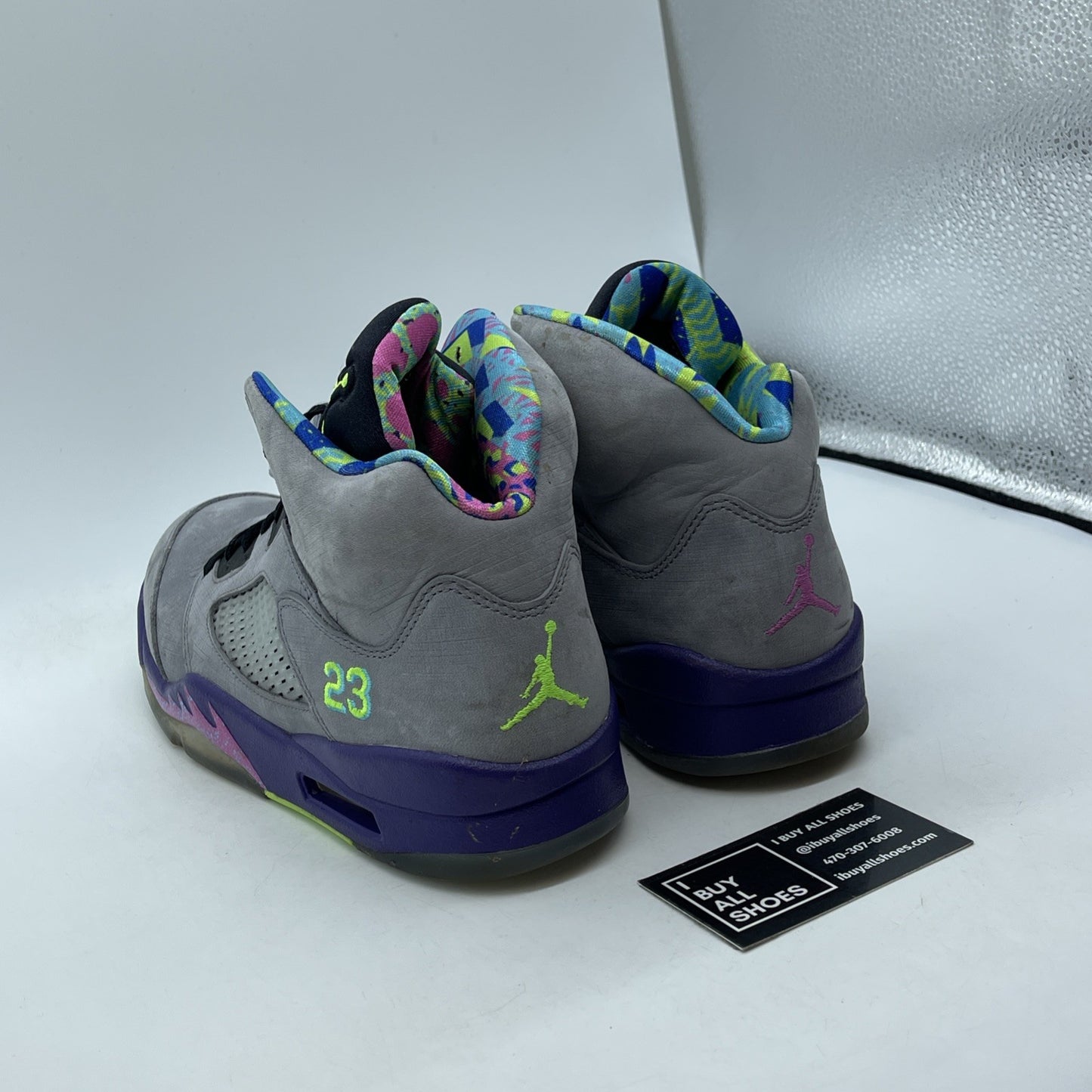 Size 9 - Air Jordan 5 Retro Bel Air Grey Purple Suede (621958-090)