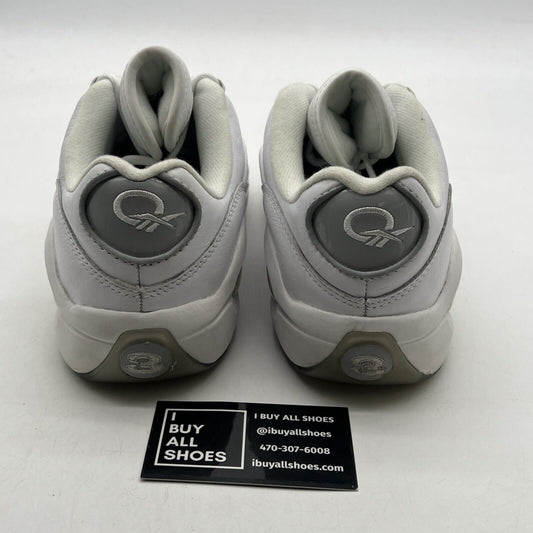Size 8 - Reebok Question Low White Grey (GZ0366)