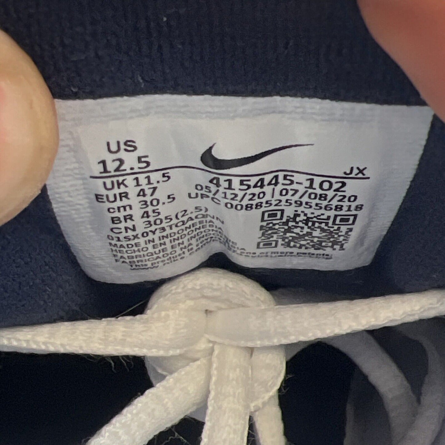 Size 12.5 - Nike Air Monarch IV 4E Wide White (416355-102)