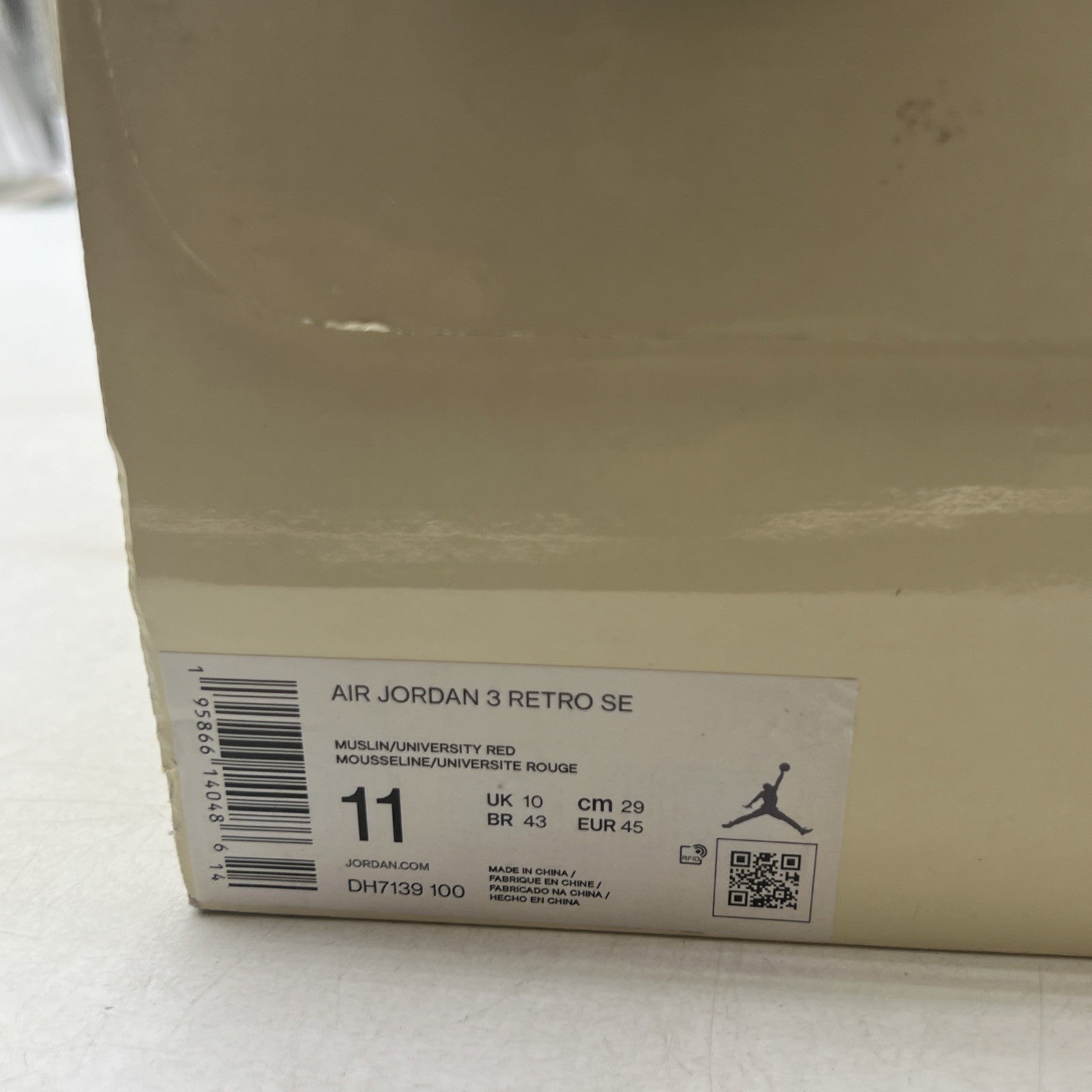 Size 11 - Air Jordan 3 Muslin (DH7139-100)
