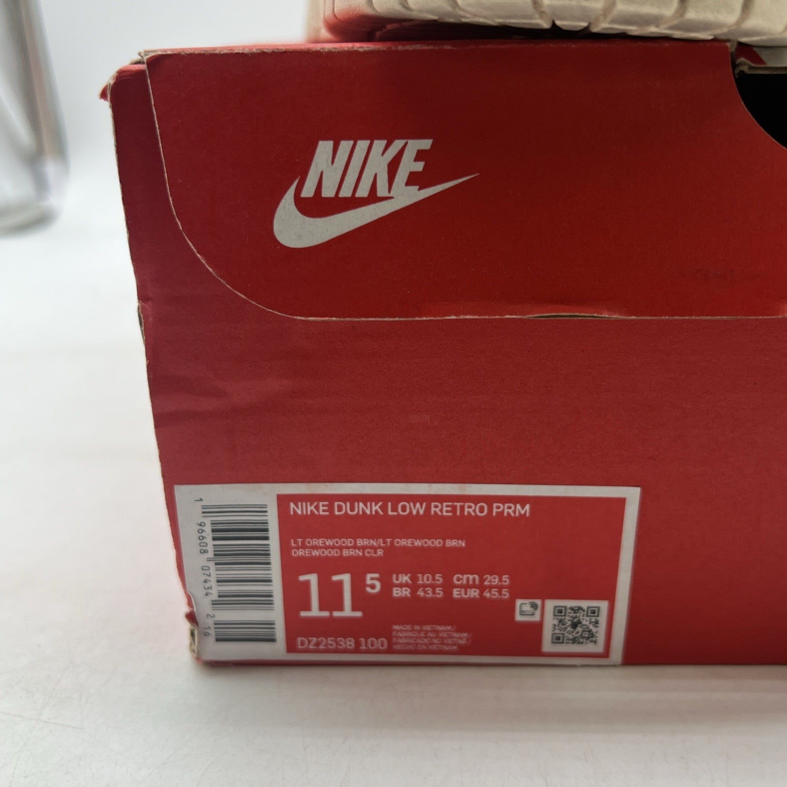 Size 11.5 - Nike Dunk Premium Low Light Orewood Brown (DZ2538-100)