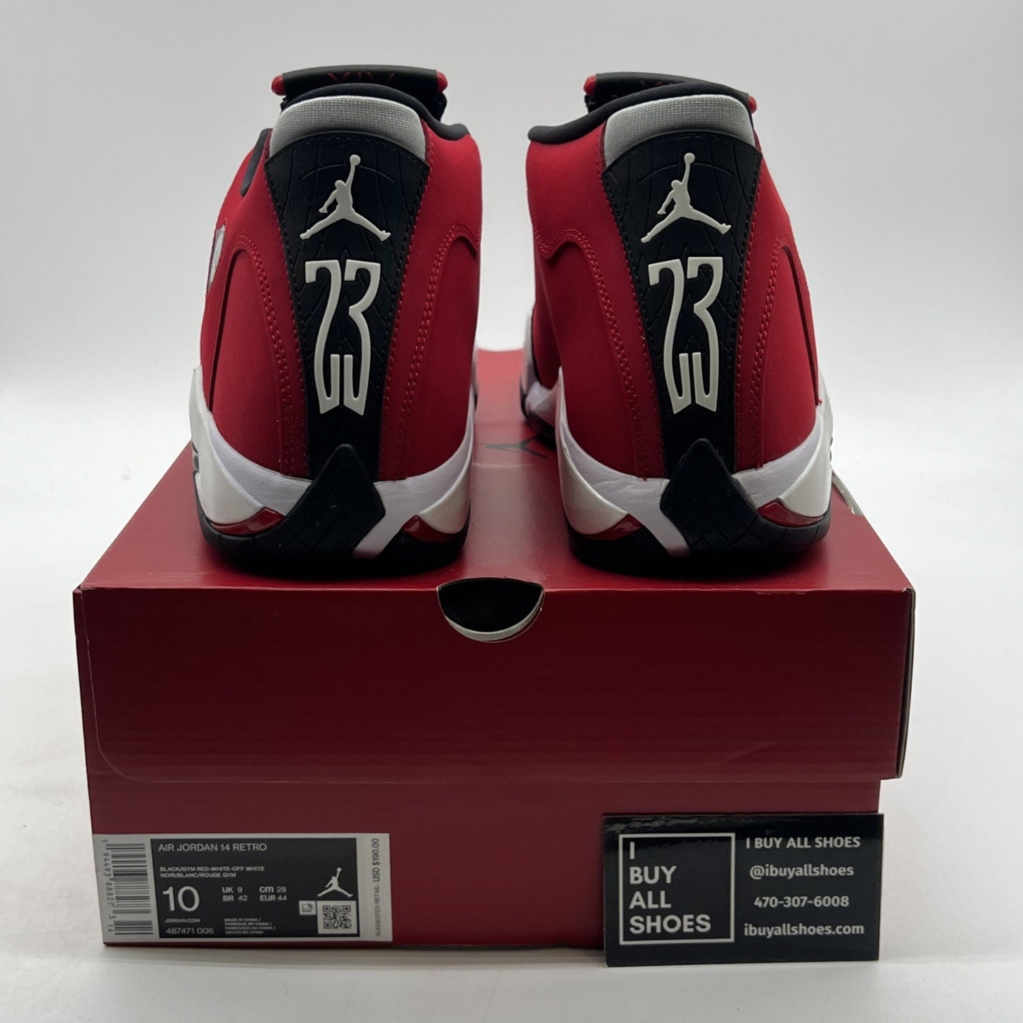 Size 10 - Air Jordan 14 Retro Gym Red (487471-006)