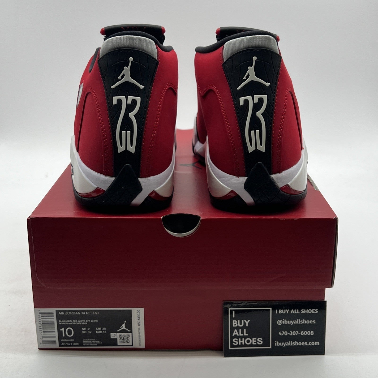 Size 10 - Air Jordan 14 Retro Gym Red (487471-006)