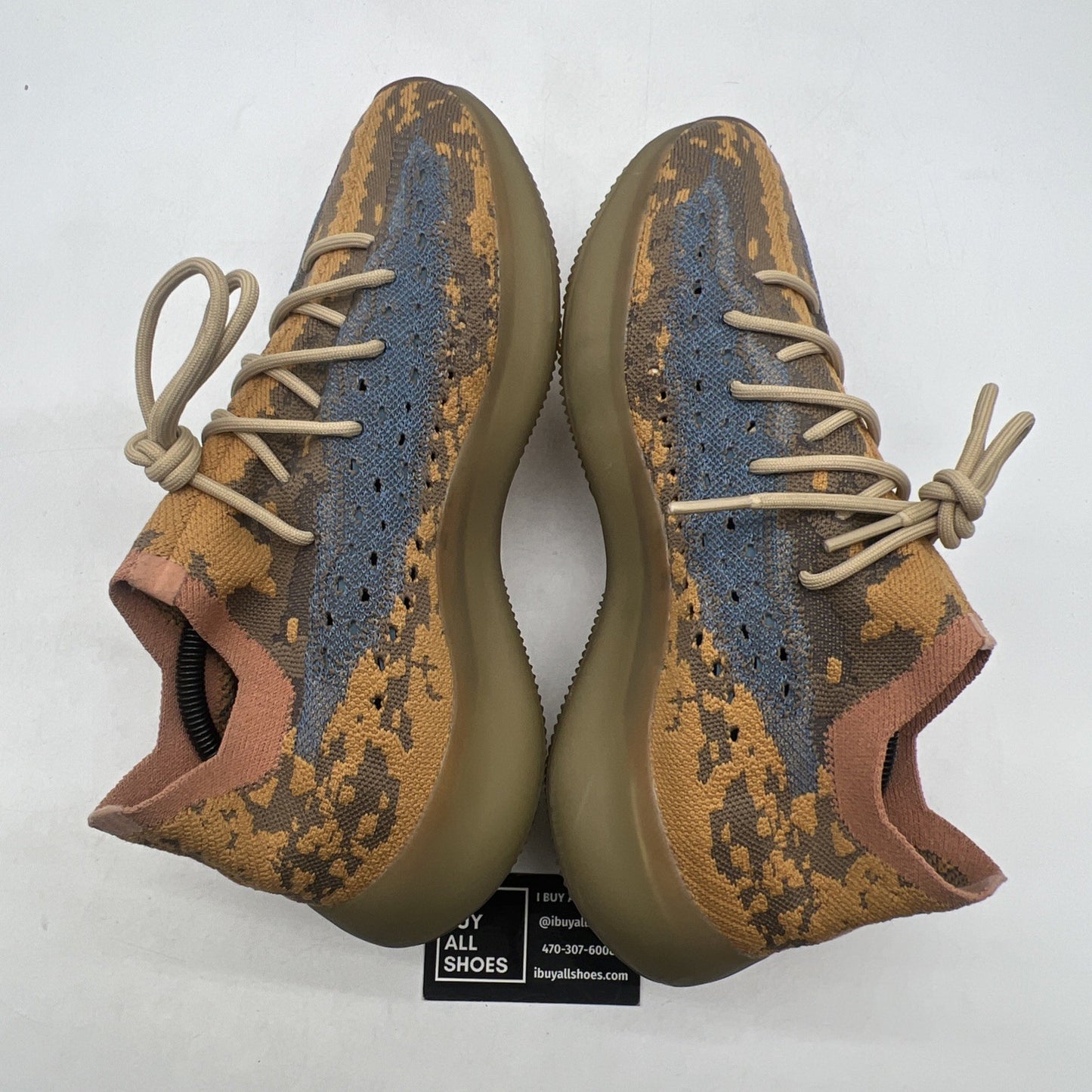 Size 11.5 - adidas Yeezy Boost 380 Blue Oat Non-Reflective (Q47306)