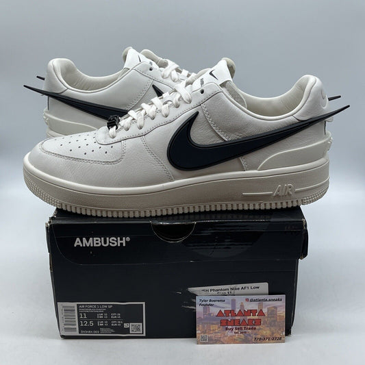 Size 11 - Nike Air Force 1 Low x AMBUSH Phantom Black White Leather (DV3464-002)