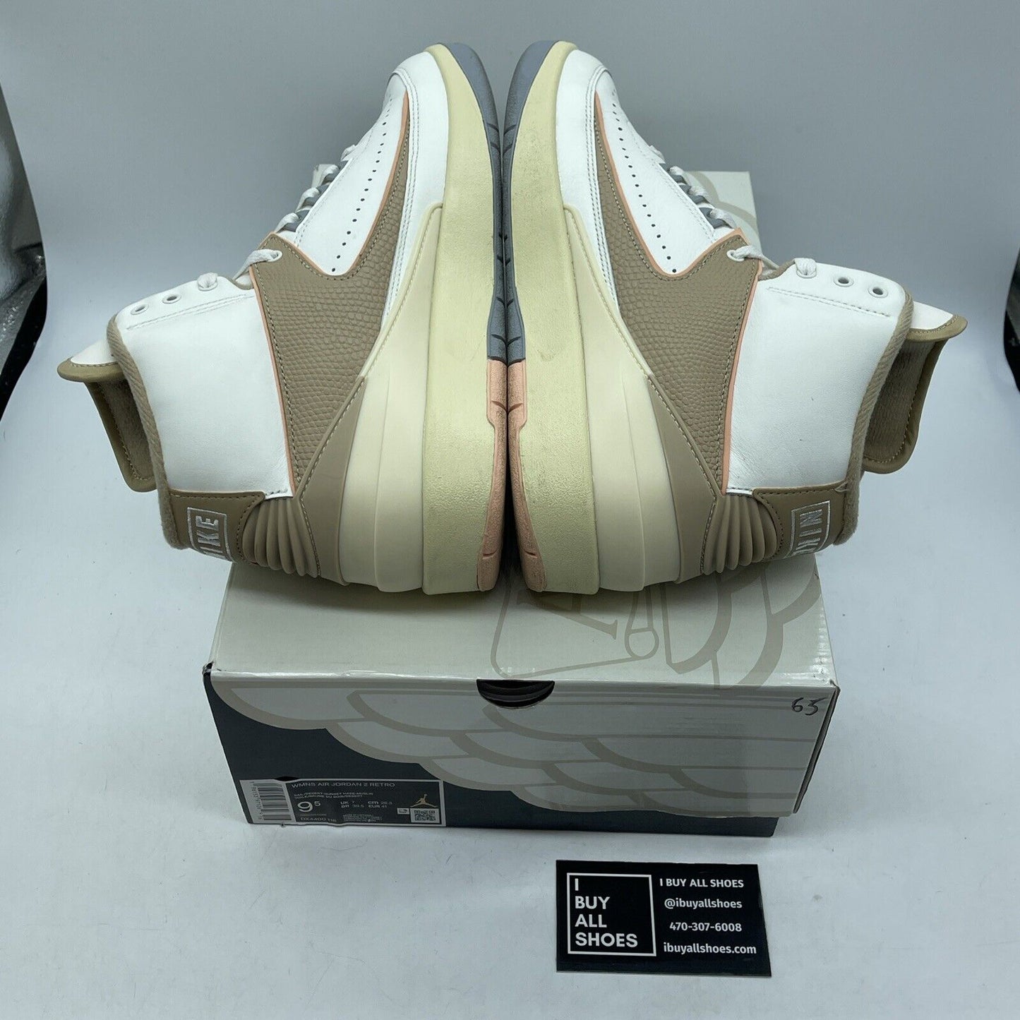 Size 9.5W - Air Jordan 2 Retro Sunset Haze Brown Leather (DX4400-118)