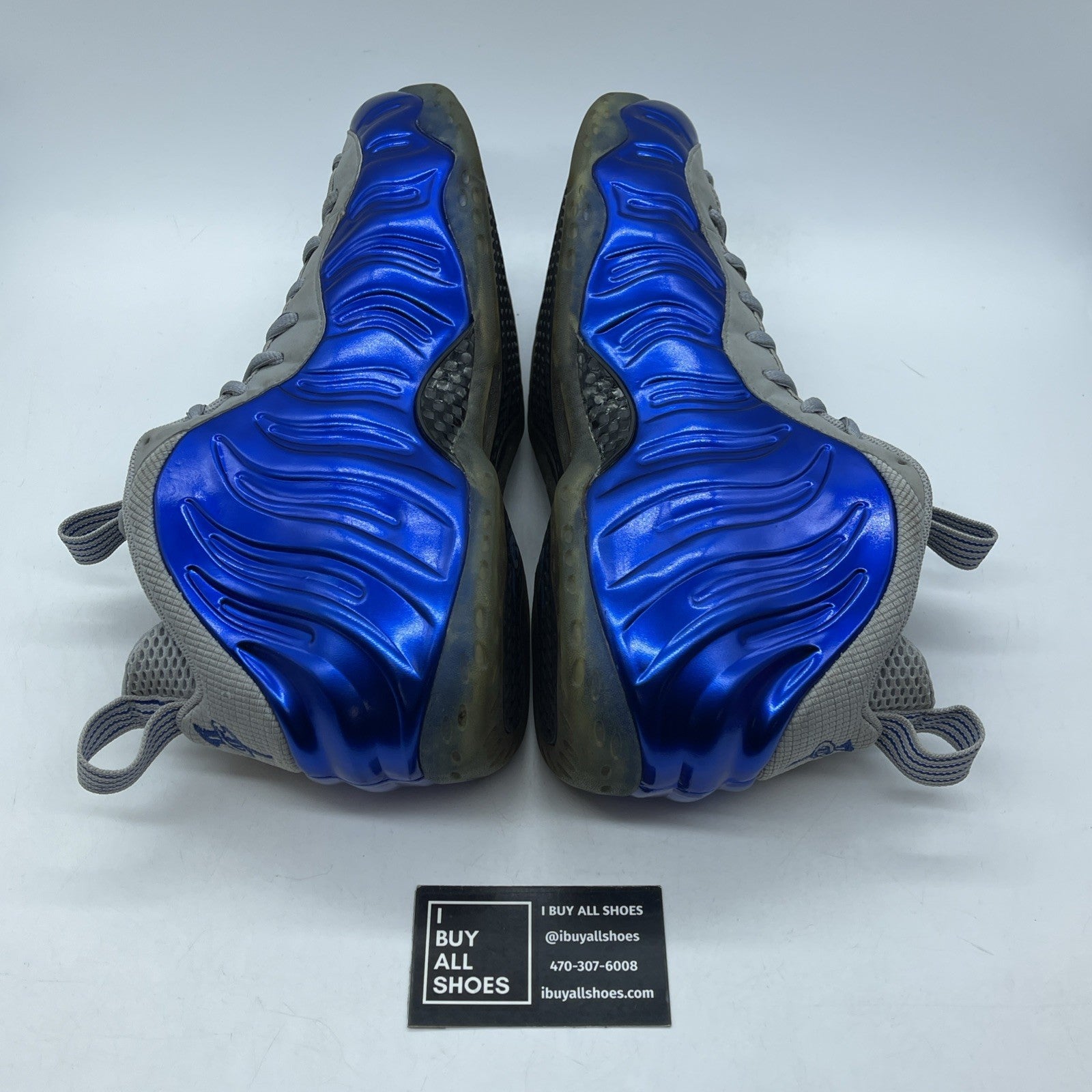 Size 12 - Nike Air Foamposite One Sport Royal Blue Grey Suede (314996-401)