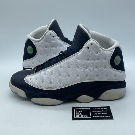 Size 11.5 - Jordan 13 Retro Obsidian Blue White Suede Leather (414571-144)