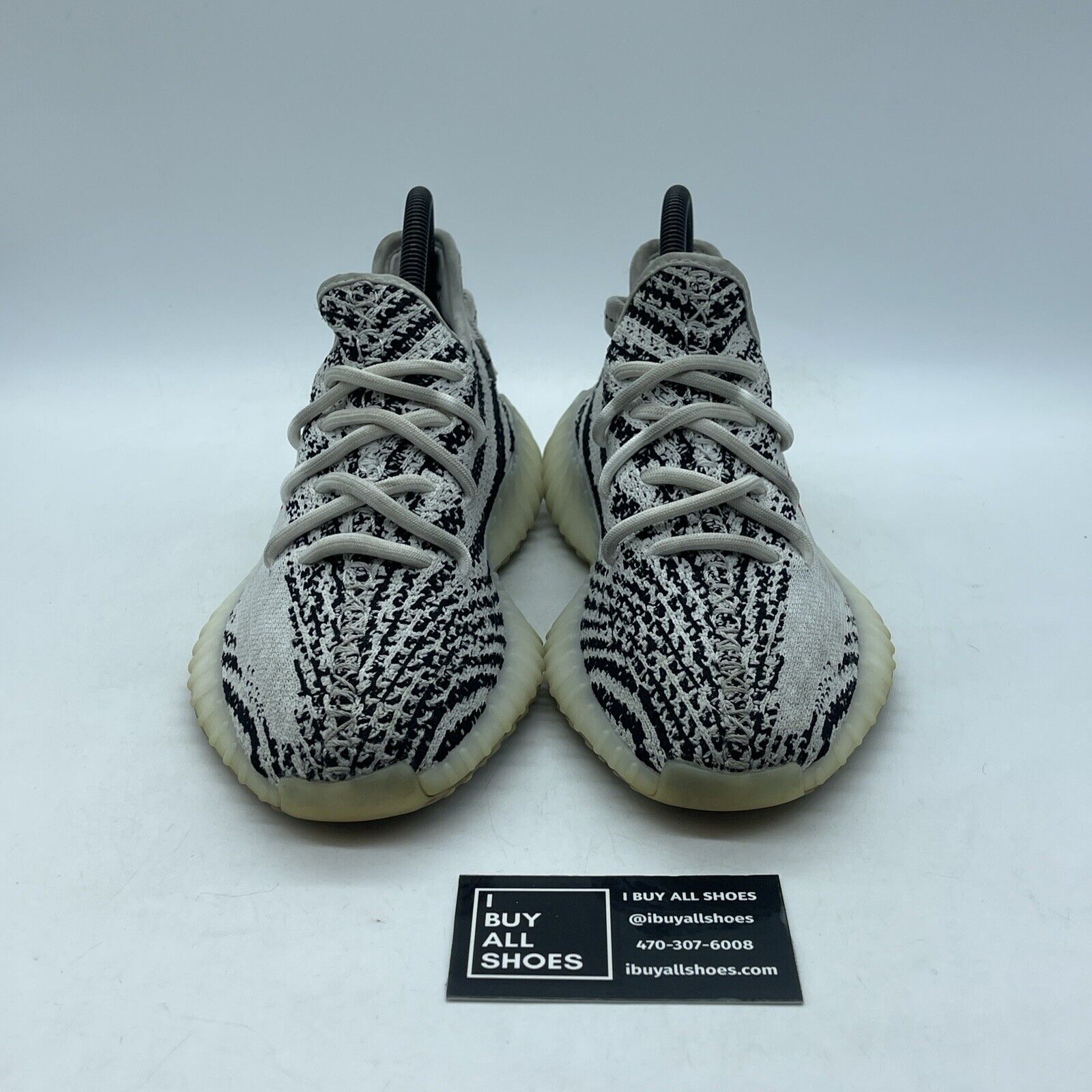Size 4.5 - adidas Yeezy Boost 350 V2 Low Zebra White Black Suede (CP9654)