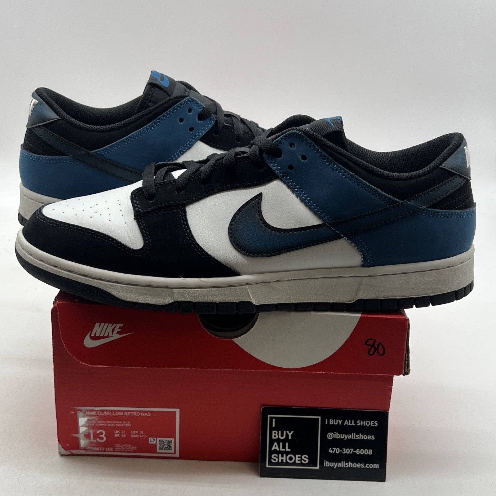 Size 13 - Nike Dunk Low Airbrush - Industrial Blue (FD6923-100)
